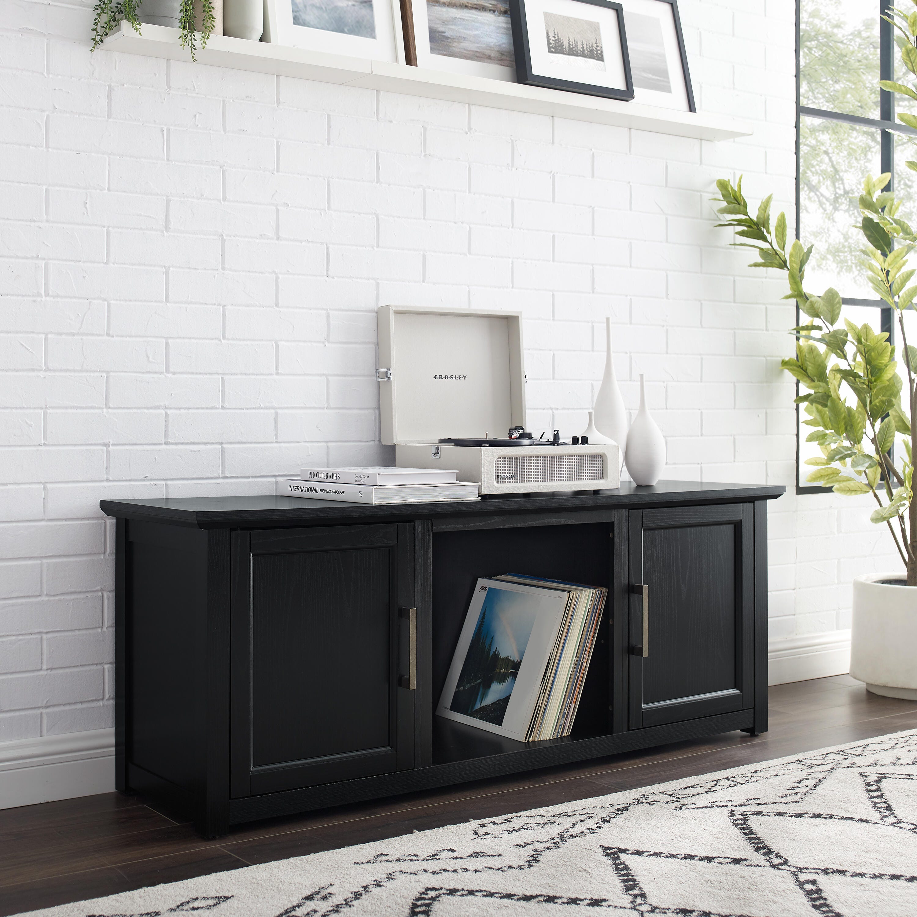Crosley Furniture Camden Corner 58" TV Stand, , large