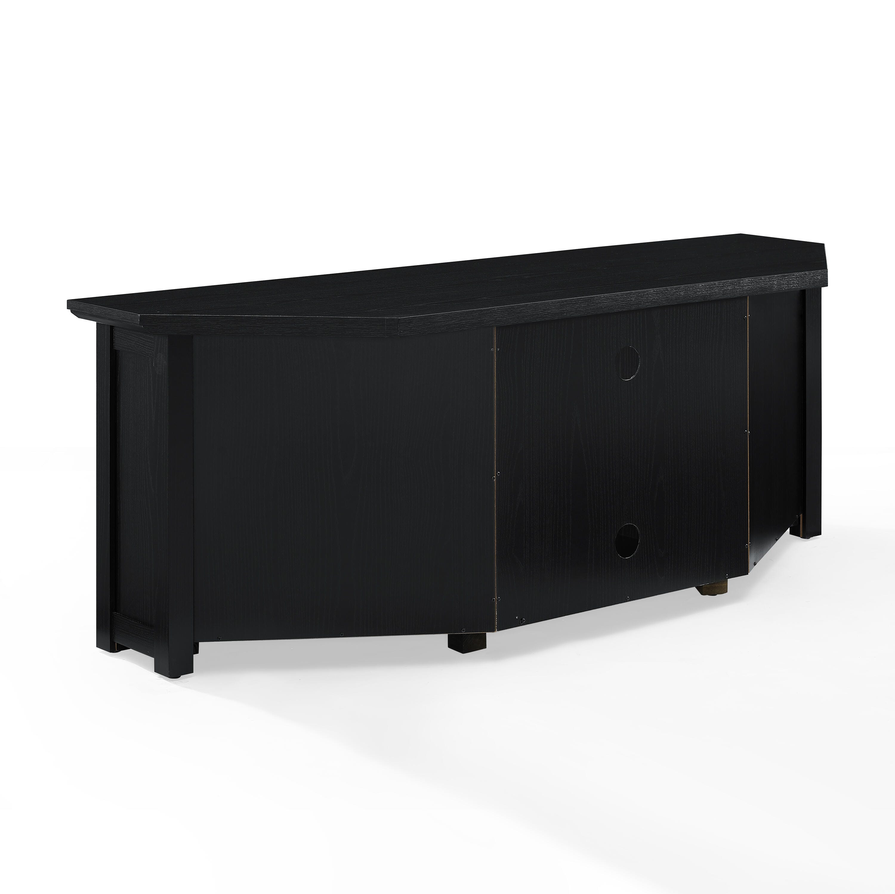 Crosley Furniture Camden Corner 58" TV Stand, Black, large