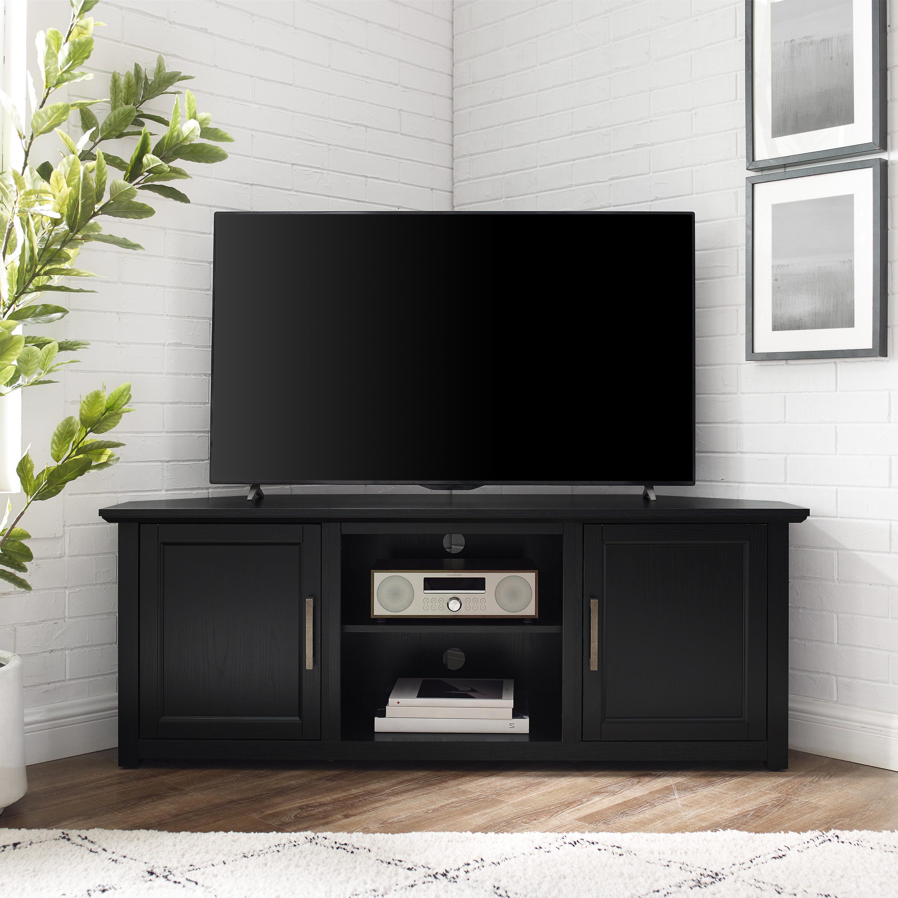 wccf 黒 Crosley Furniture Camden Corner 58