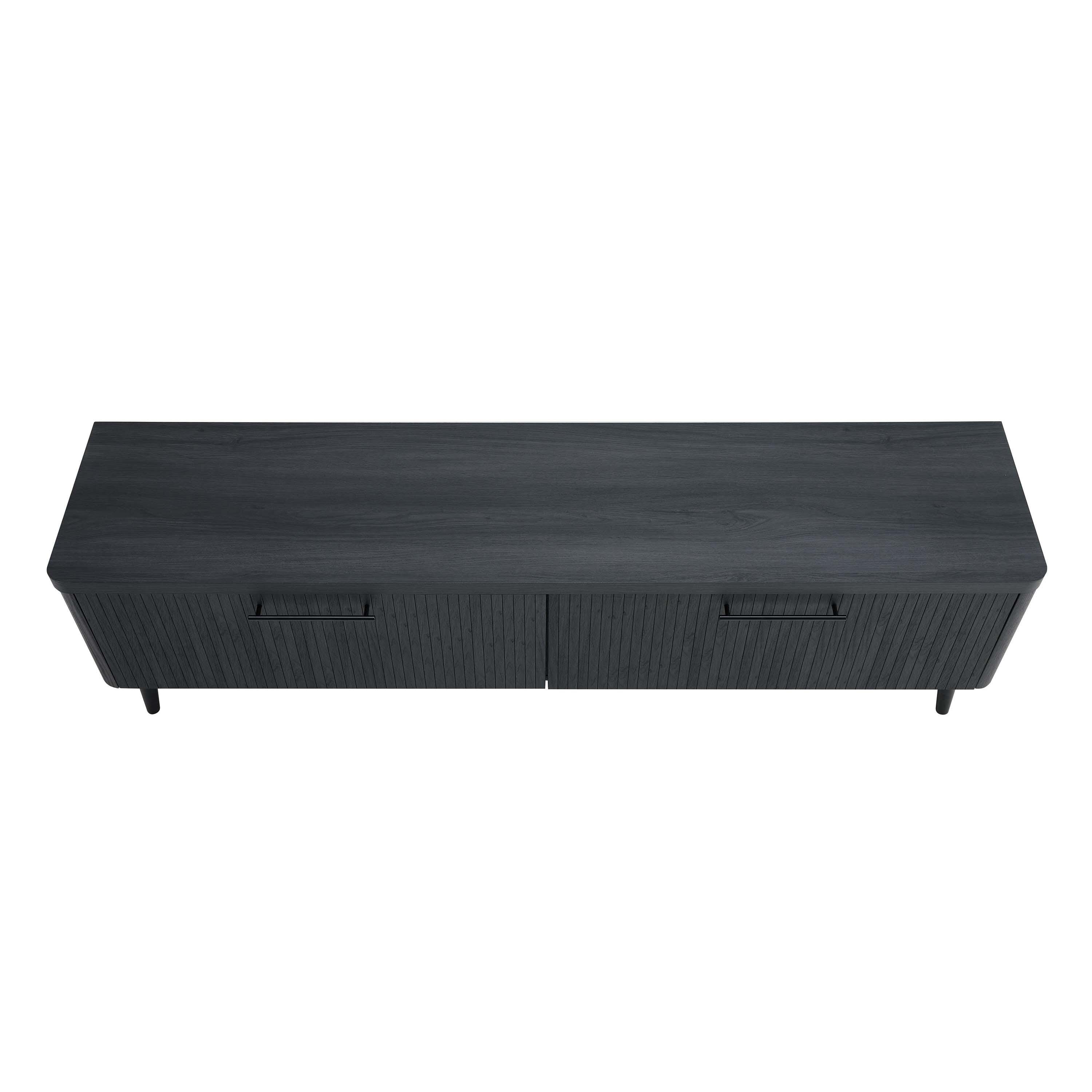 Manhattan Comfort Jodie 68.9" TV Stand, Charcoal Gray, large