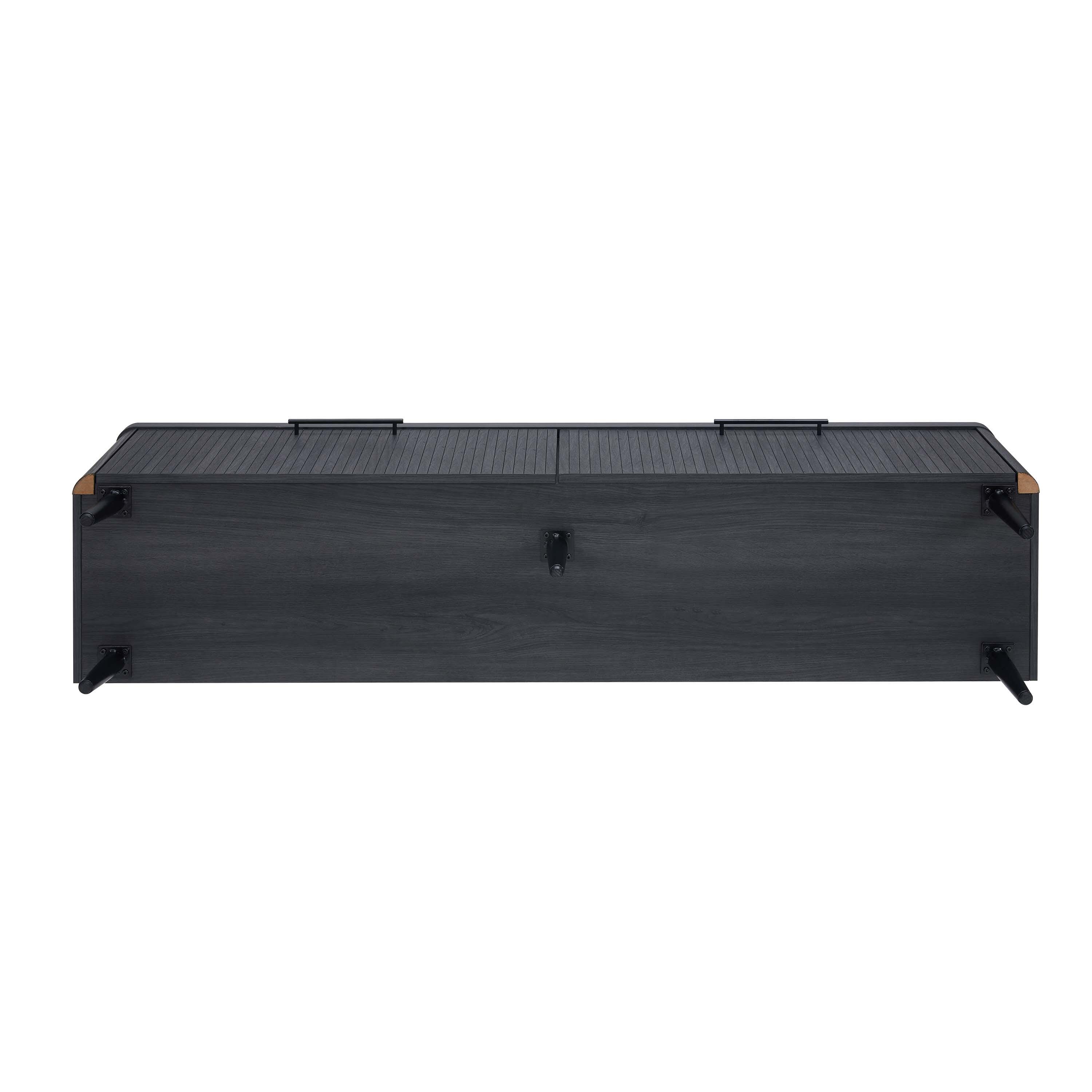 Manhattan Comfort Jodie 68.9" TV Stand, Charcoal Gray, large