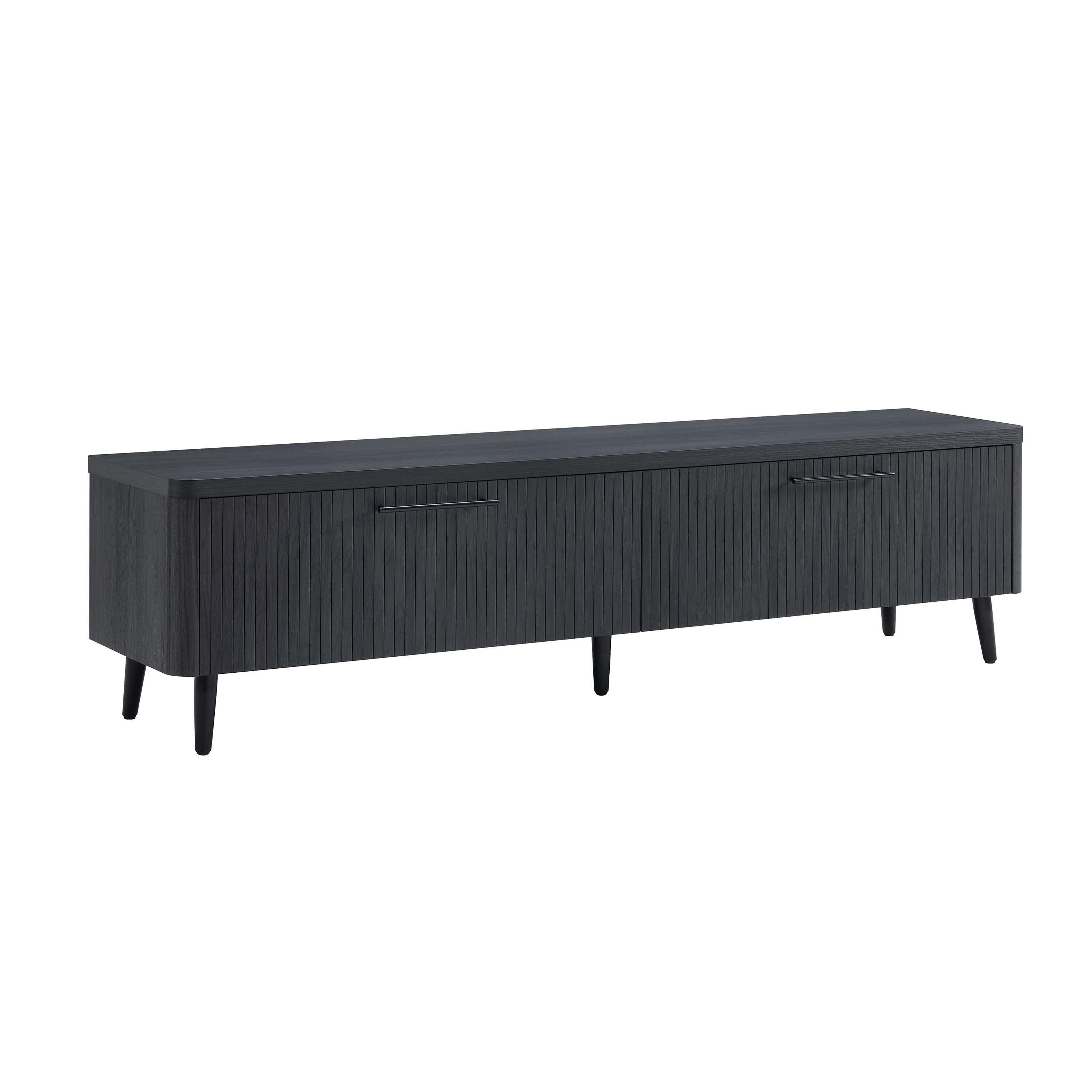 Manhattan Comfort Jodie 68.9" TV Stand, Charcoal Gray, large
