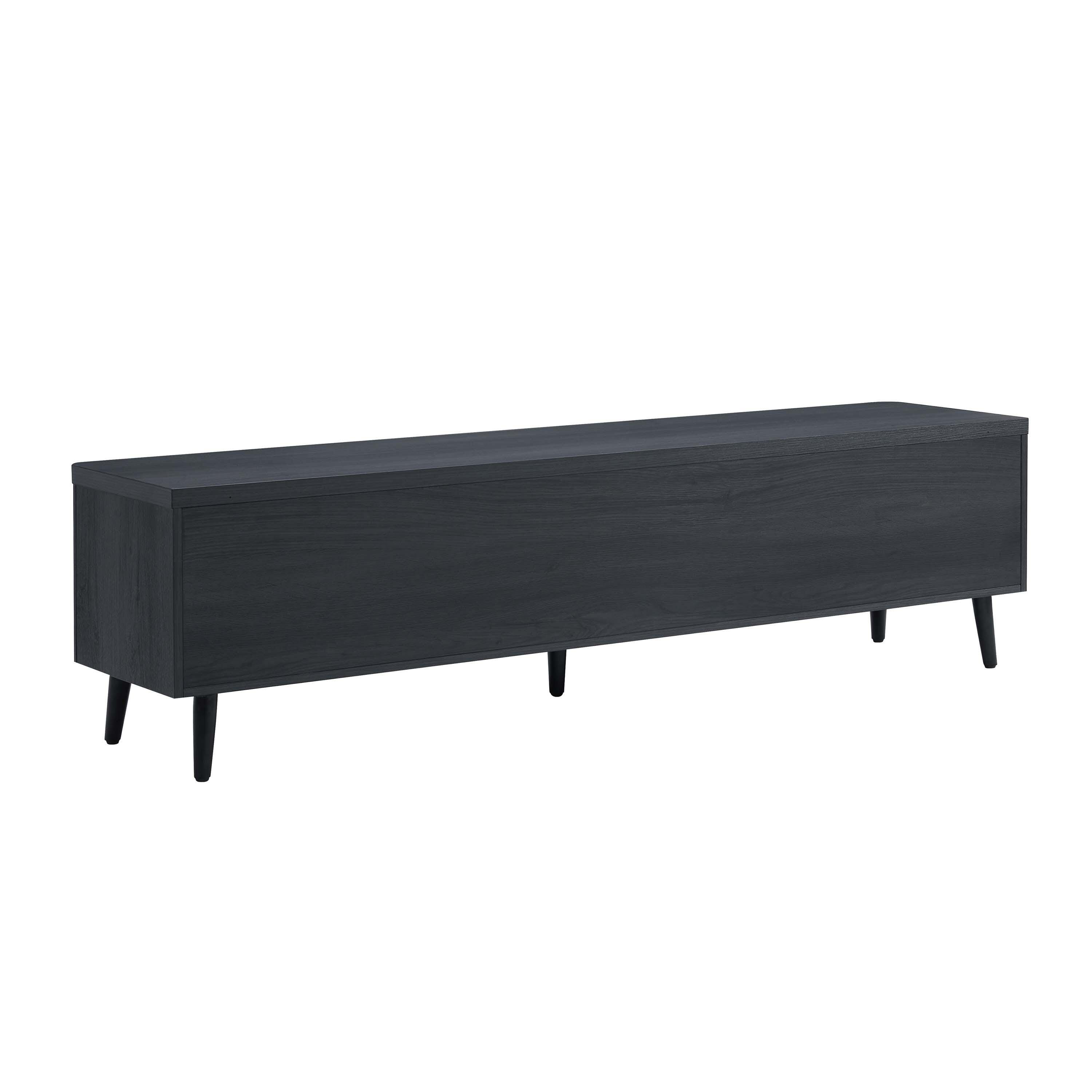 Manhattan Comfort Jodie 68.9" TV Stand, Charcoal Gray, large