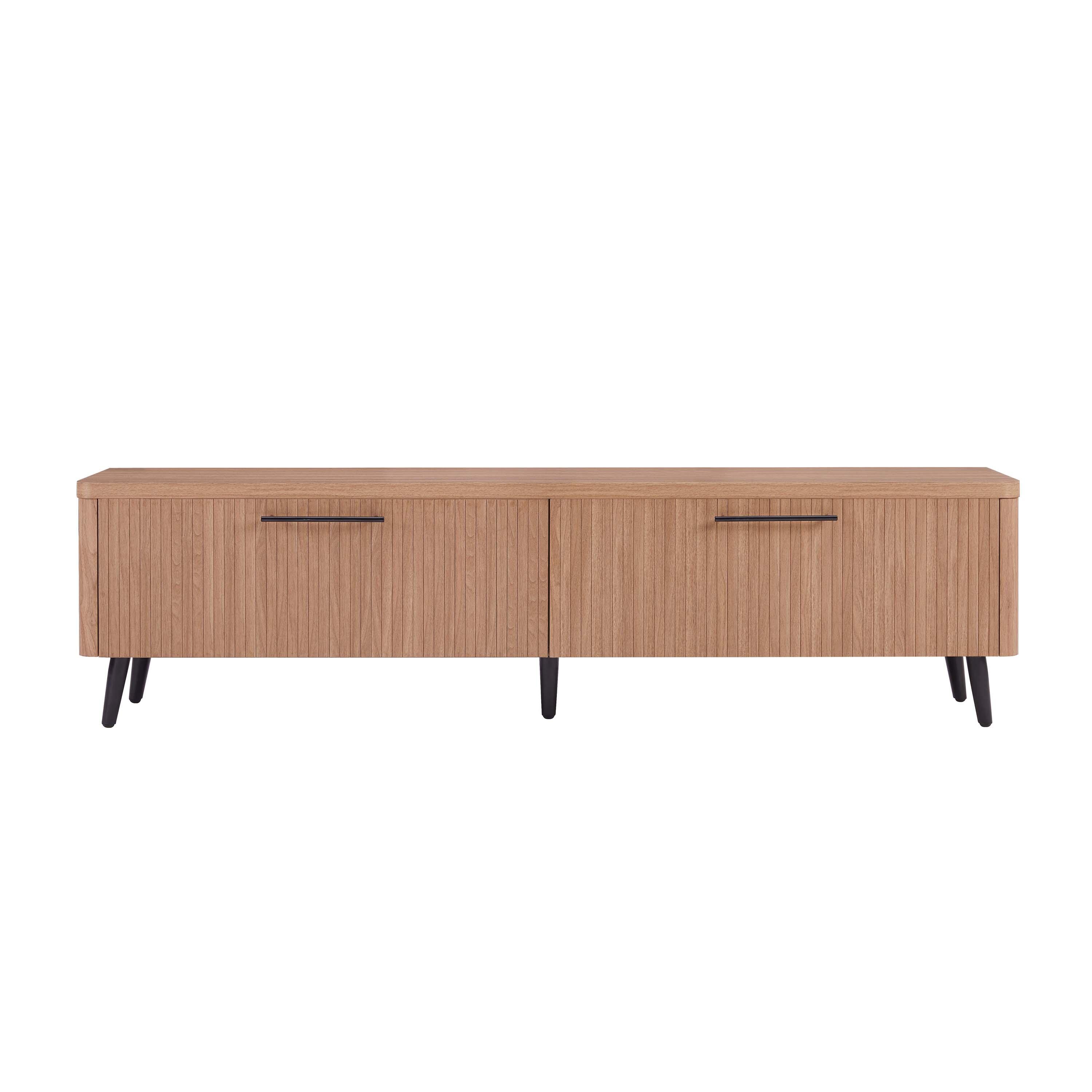 Manhattan Comfort Jodie 68.9" TV Stand, Maple, large