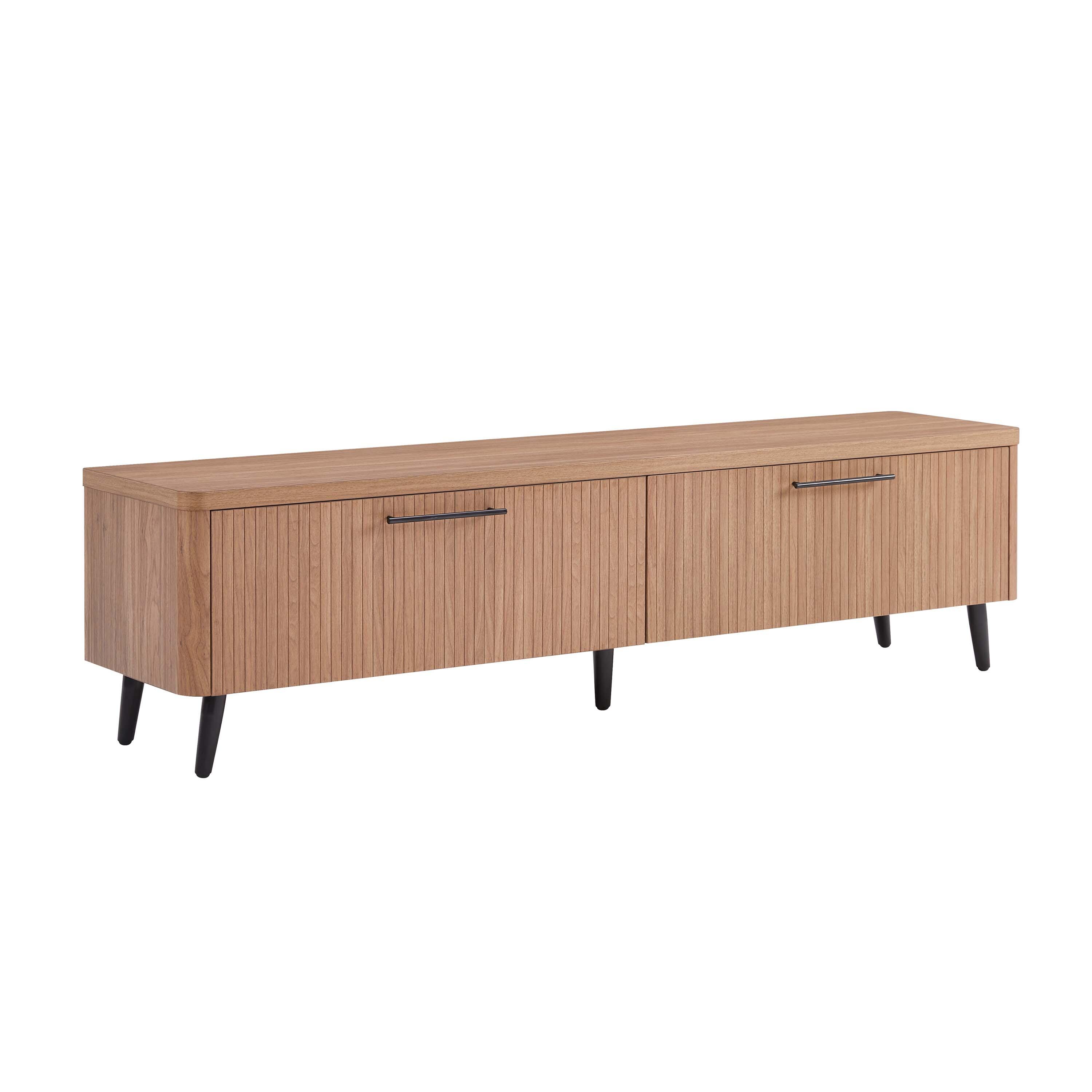 Manhattan Comfort Jodie 68.9" TV Stand, Maple, large