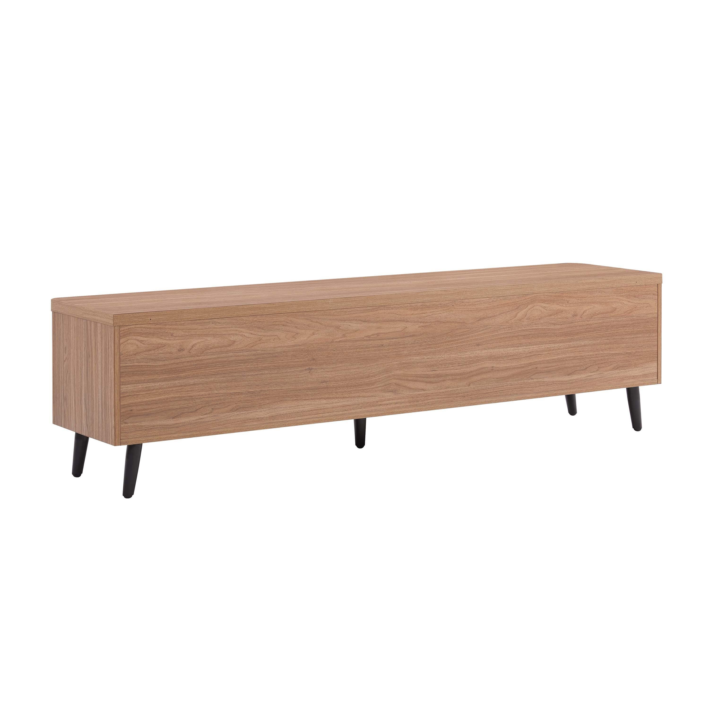 Manhattan Comfort Jodie 68.9" TV Stand, Maple, large