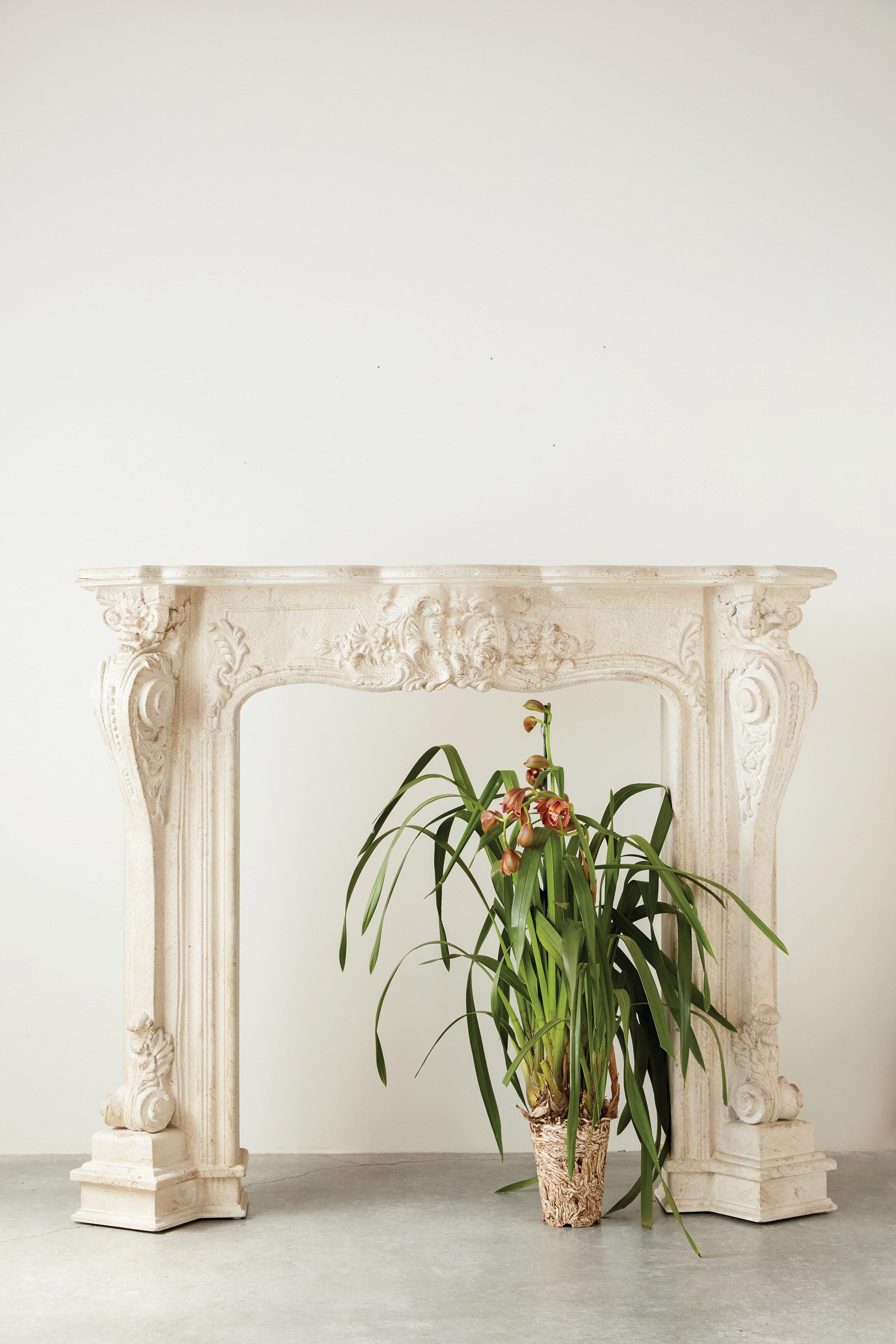 Storied Home Decorative 11" Fireplace Mantel, Cream, rollover