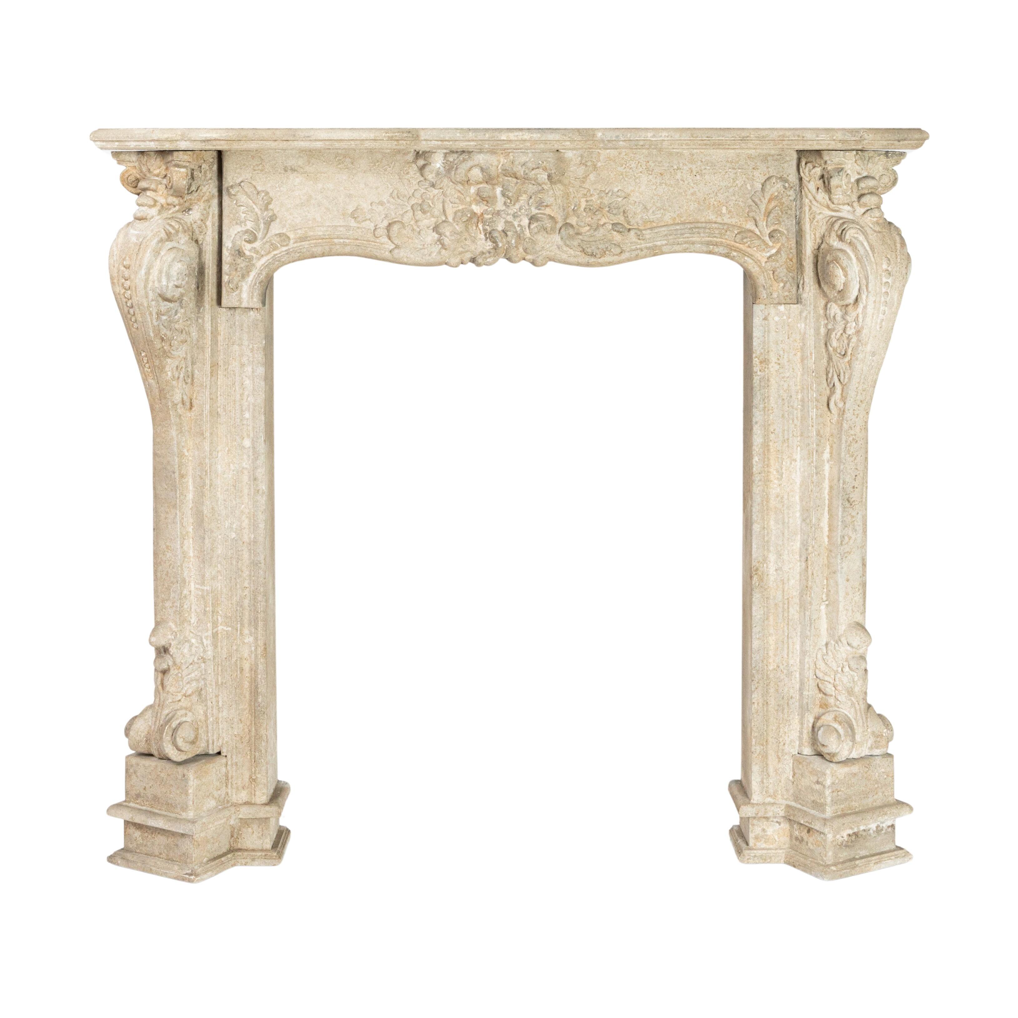 Storied Home Decorative 11" Fireplace Mantel, Cream, large