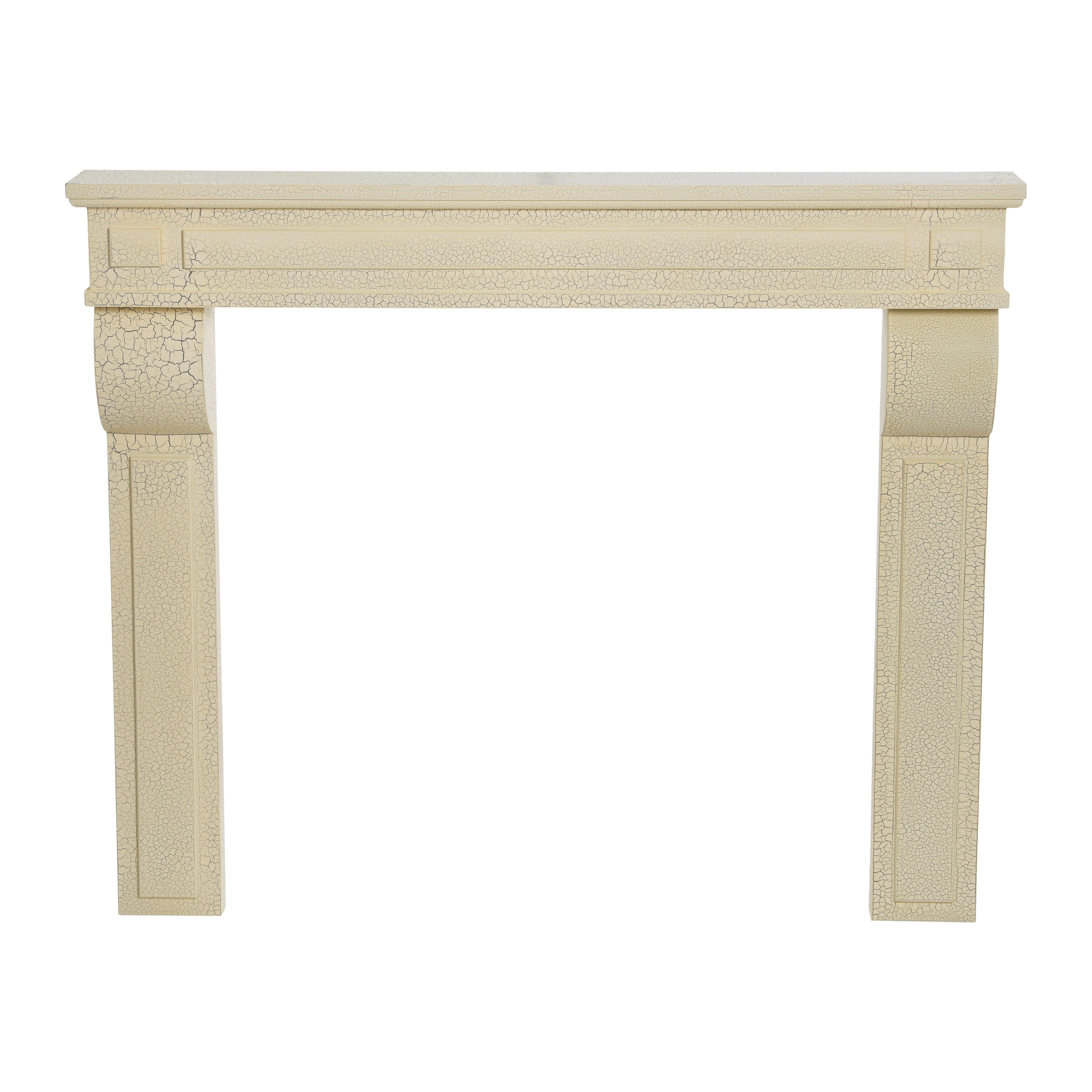 Storied Home Lodge 8" Fireplace Mantel, Cream