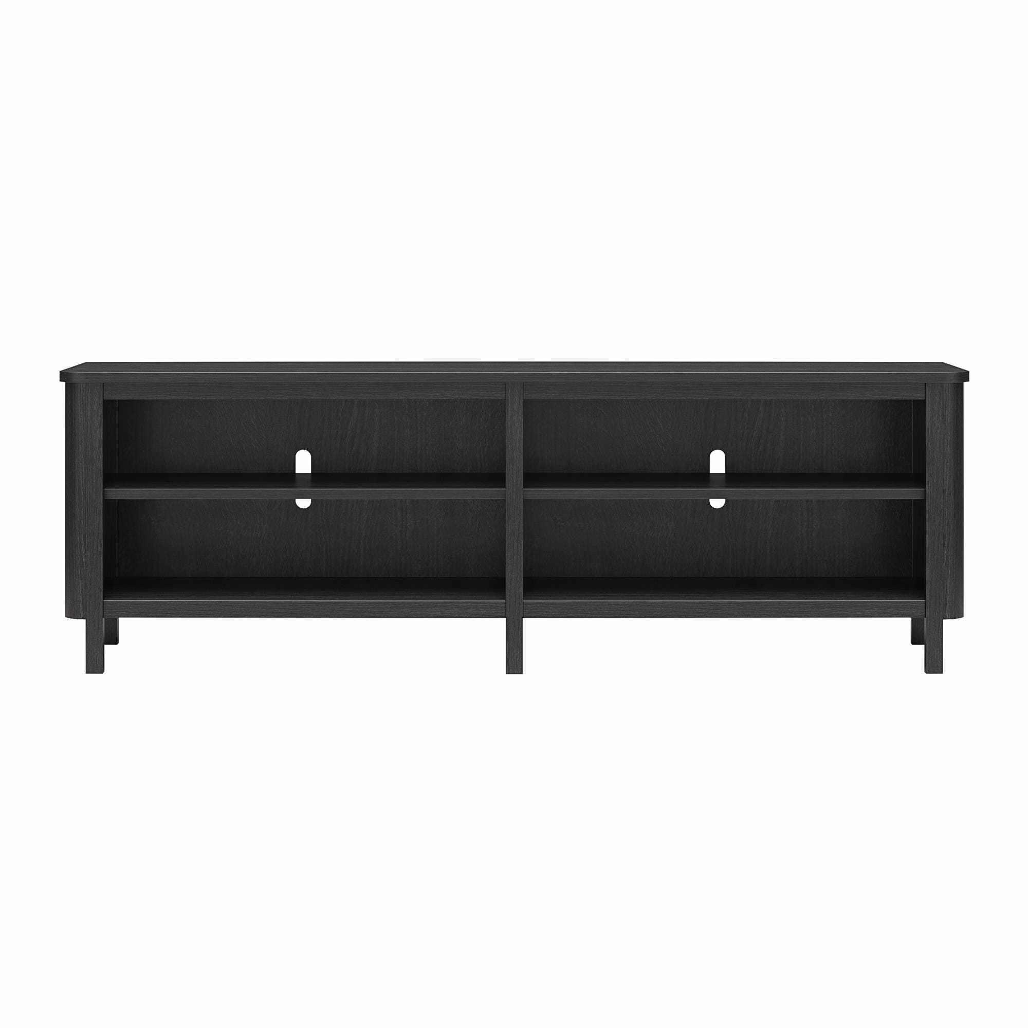 RealRooms 67" TV Stand, Black Oak, large