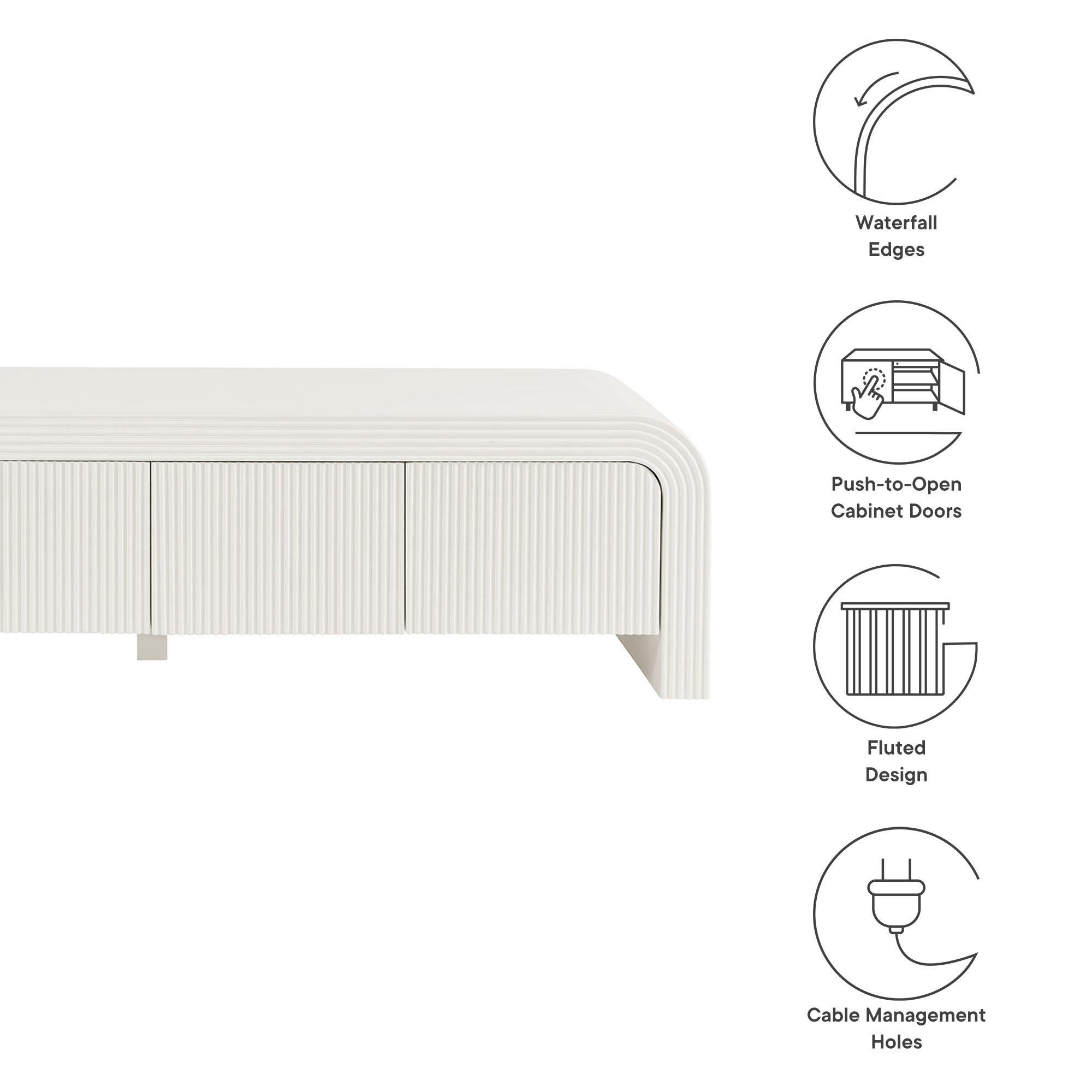 Modway Waterflute 68" TV Stand, , large