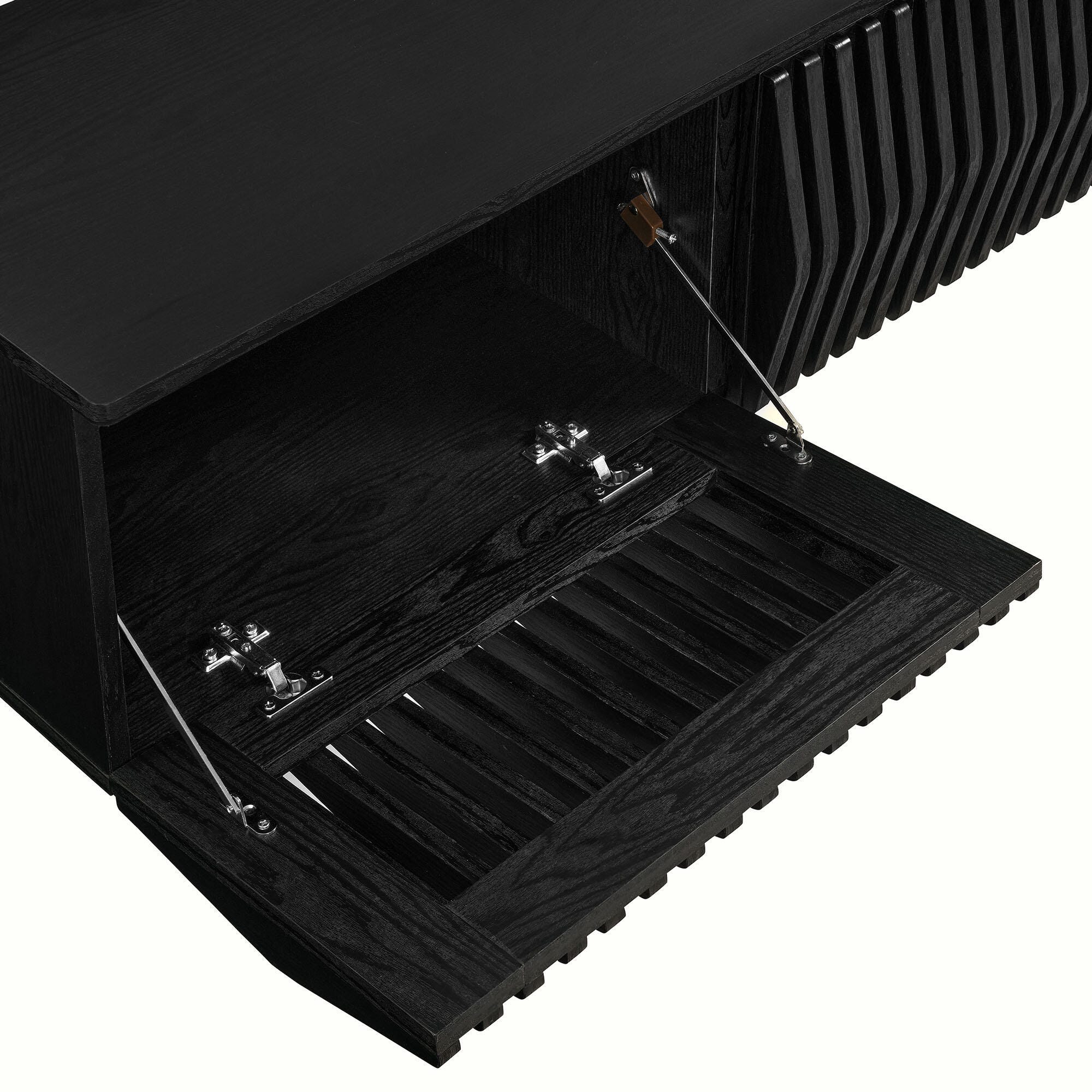 Modway Vaughn 64" TV Stand, Black, large