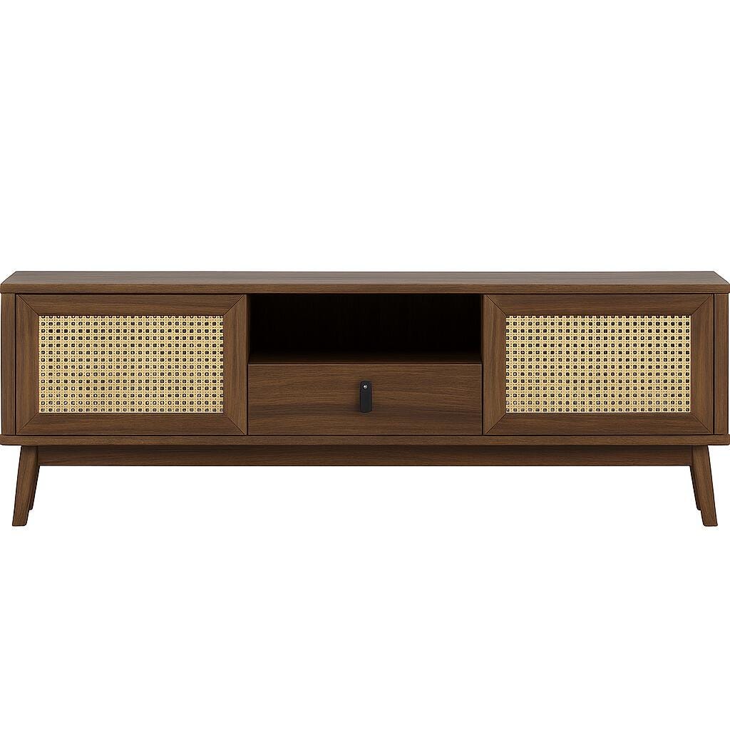 Dovelina Livoura 59" TV Stand, Walnut, large