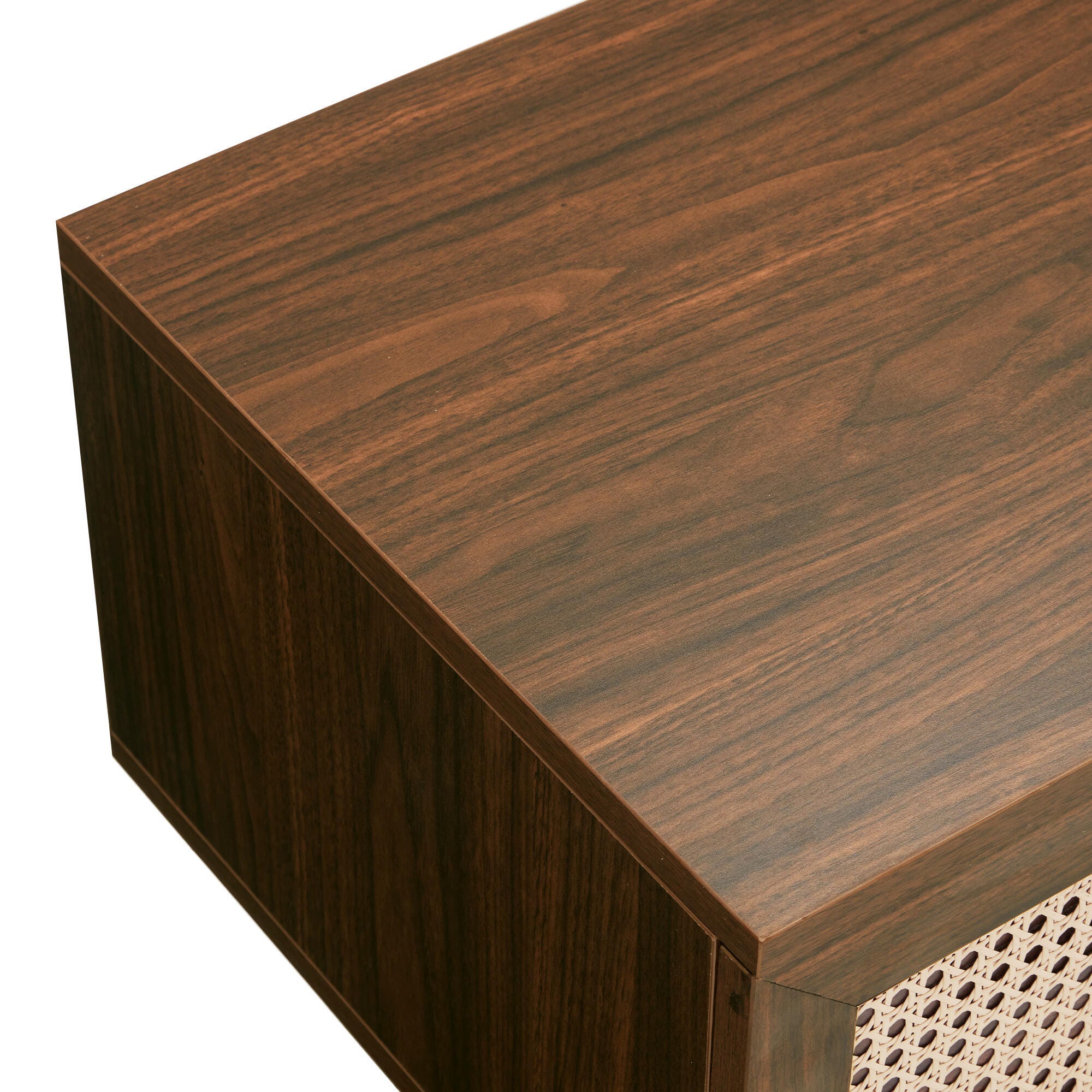Dovelina Livoura 65" TV Stand, Walnut, large