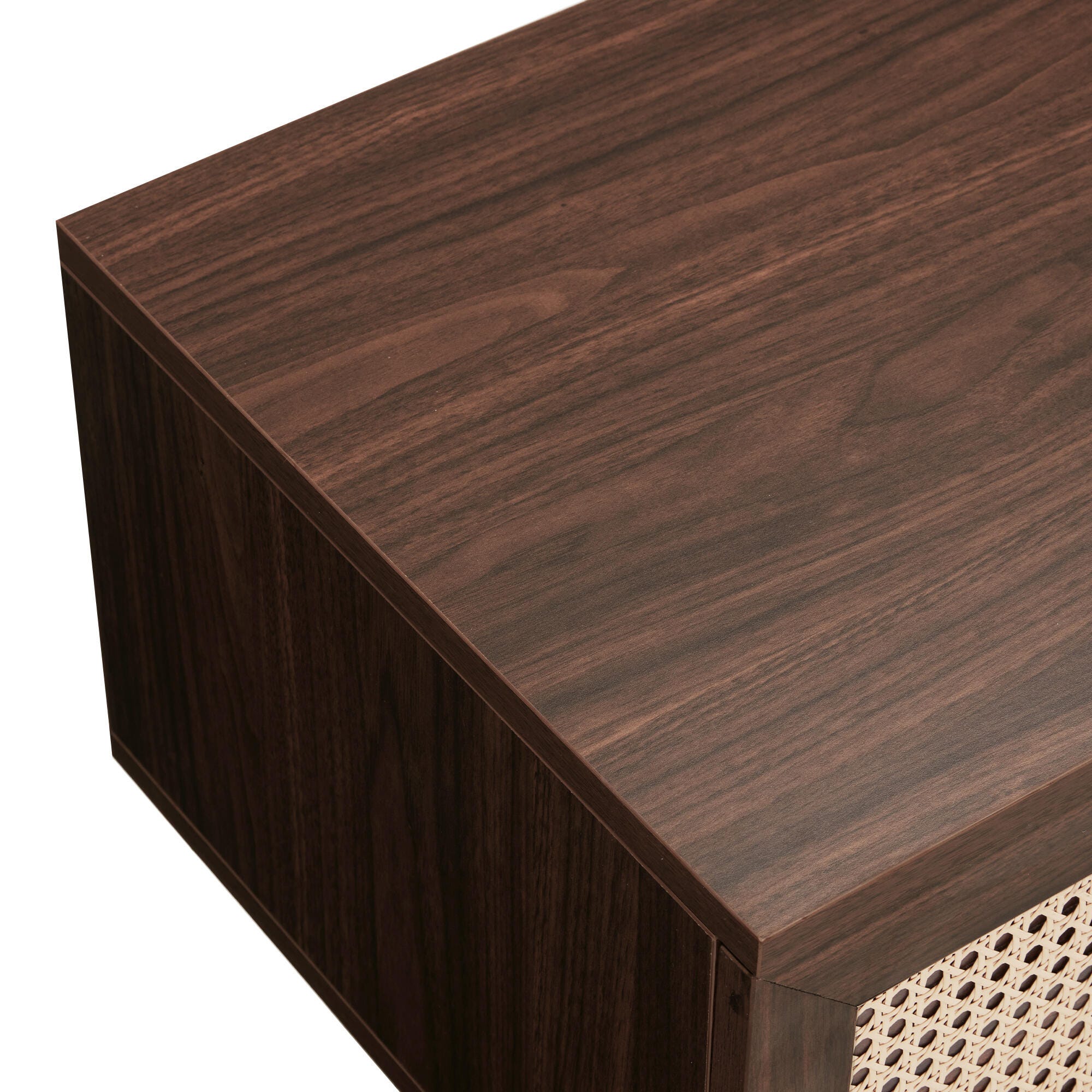 Dovelina Livoura 65" TV Stand, Brown, large