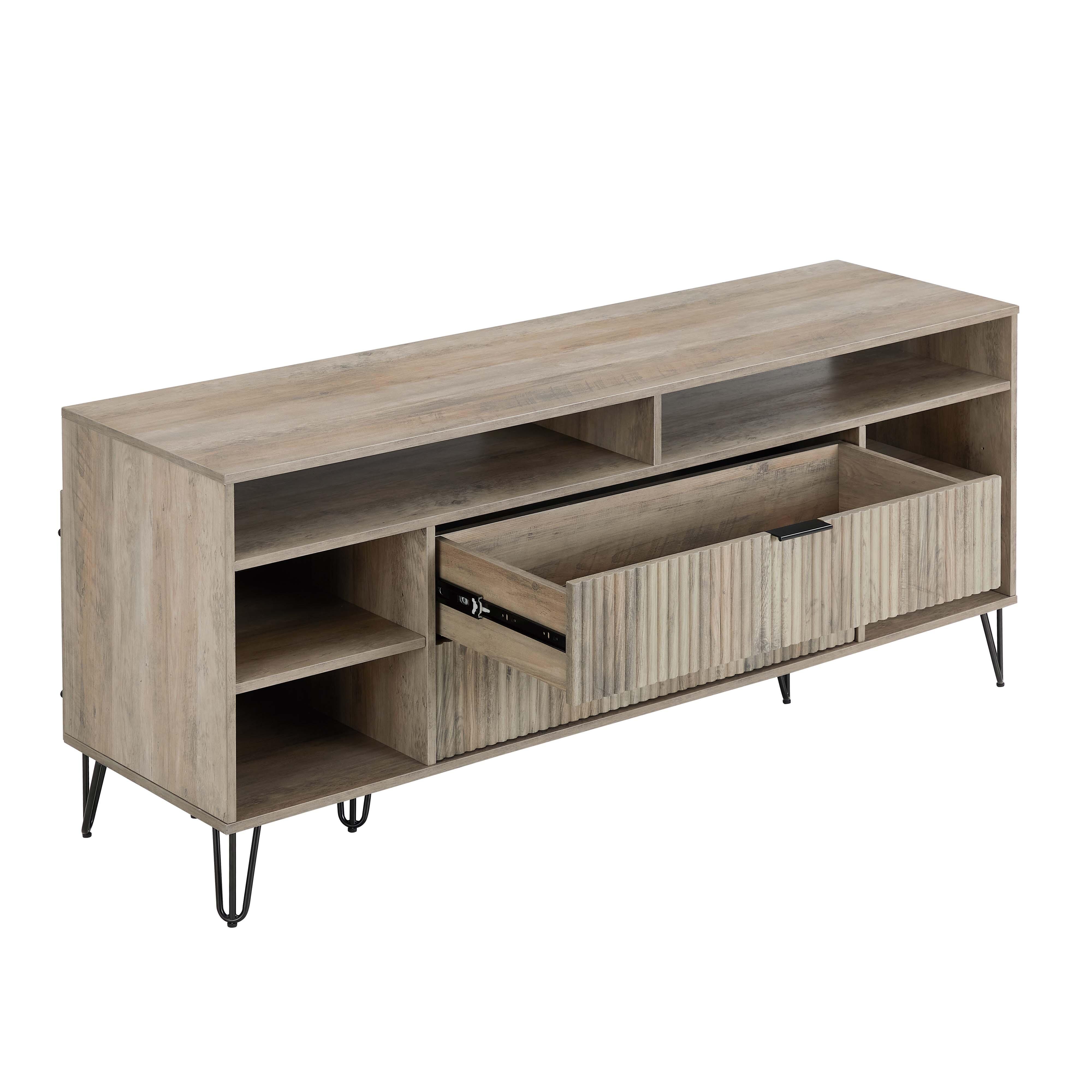 Manhattan Comfort DUMBO 63" TV Stand, Rustic Gray, large