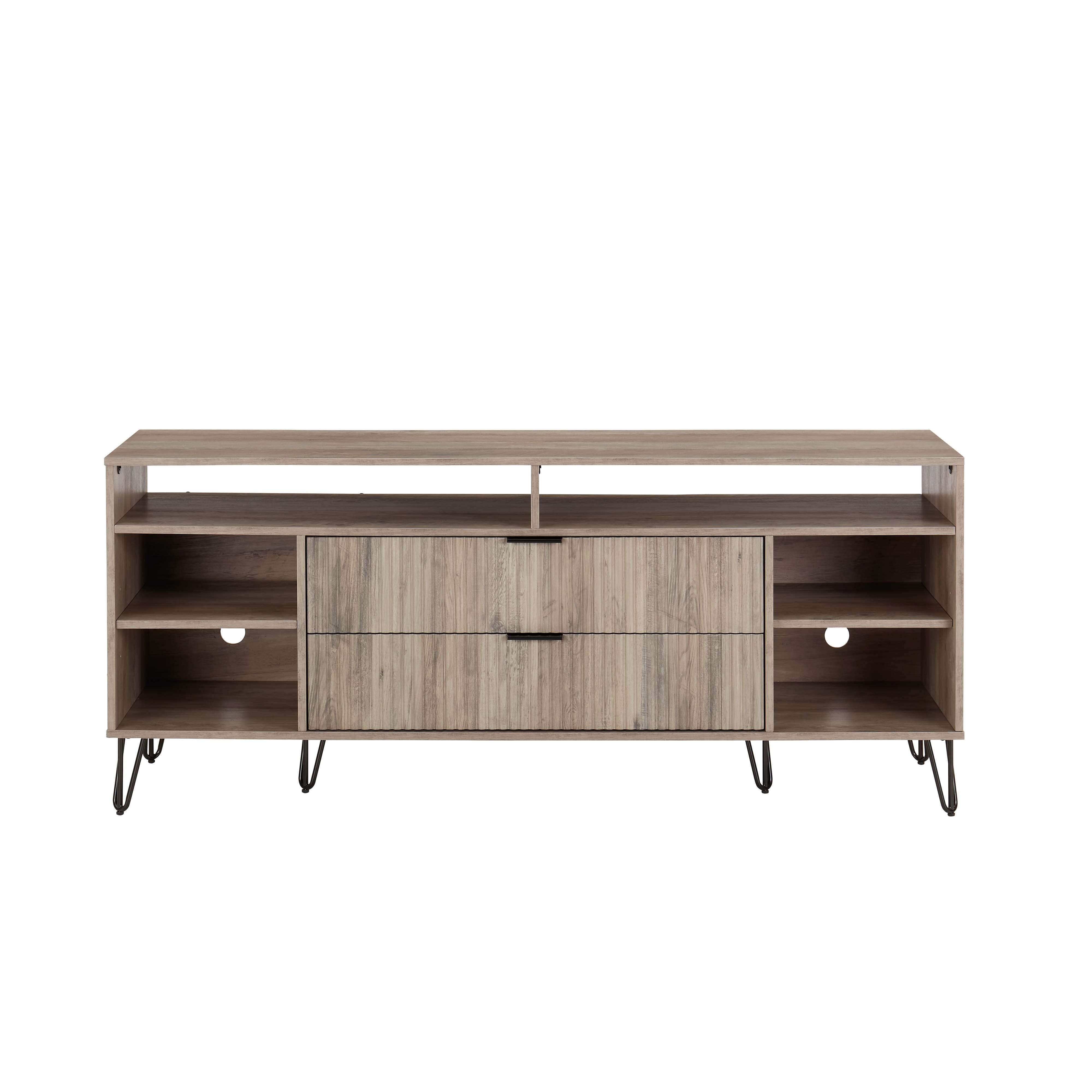 Manhattan Comfort DUMBO 63" TV Stand, Rustic Gray, large