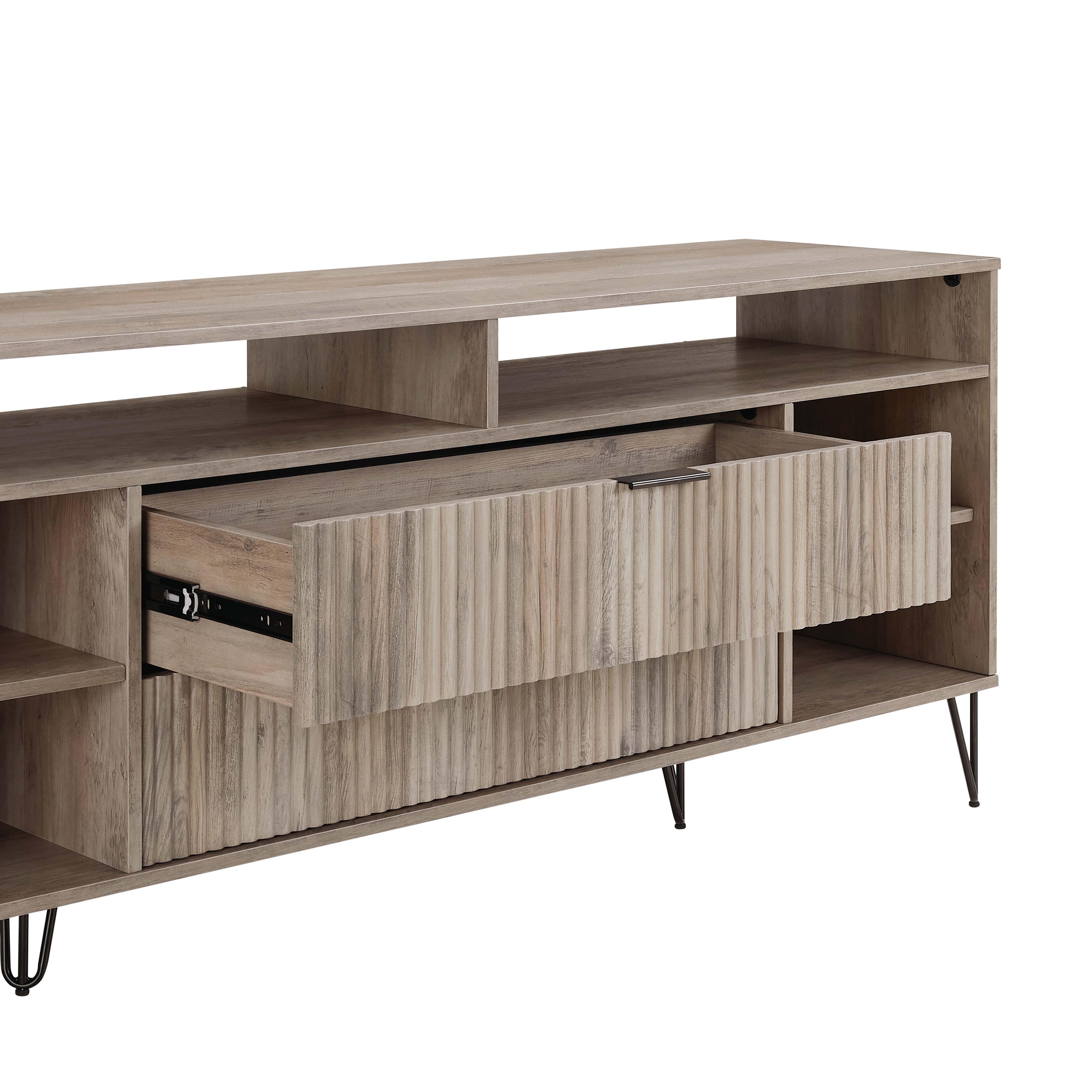 Manhattan Comfort DUMBO 63" TV Stand, Rustic Gray, large