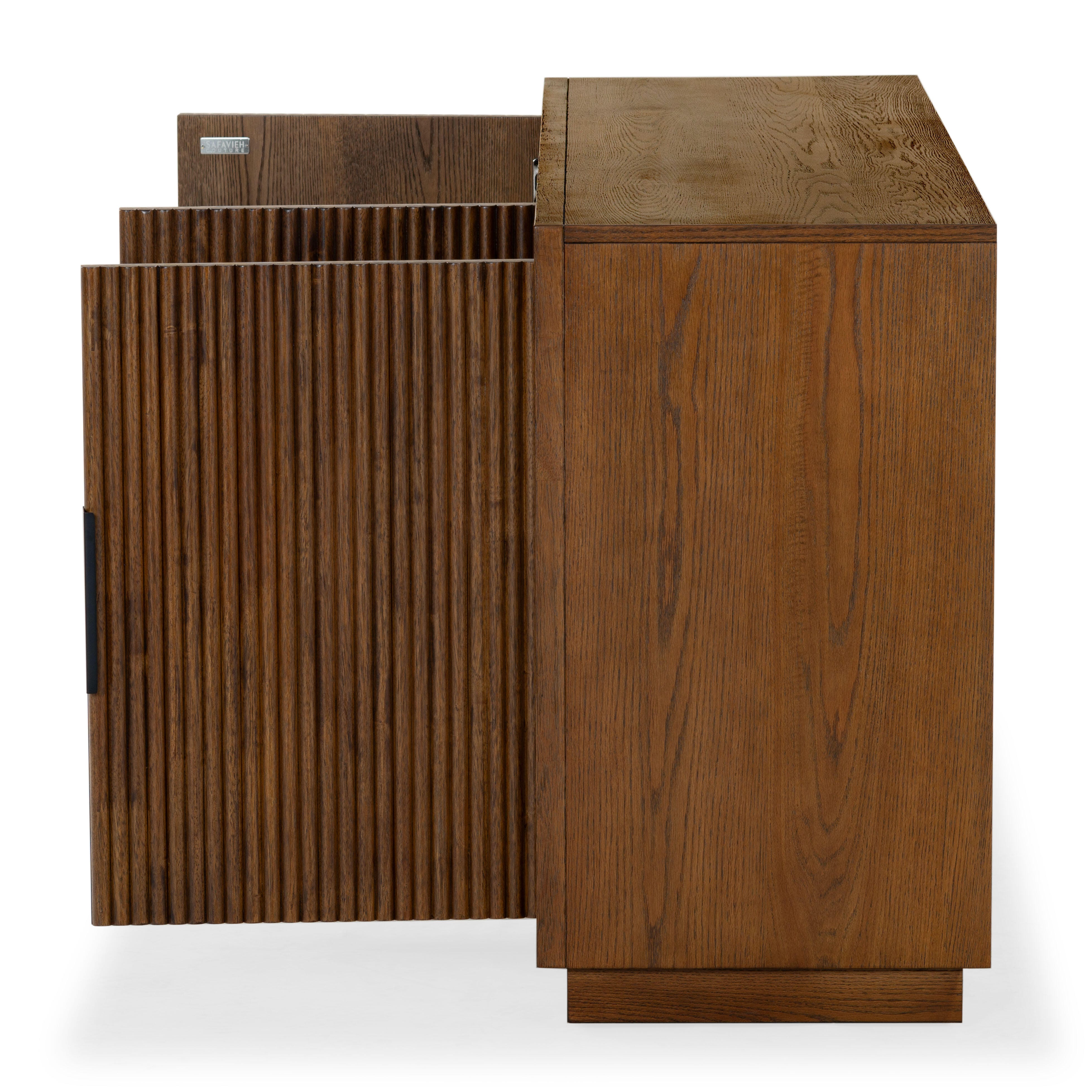 Safavieh Shelbie Sideboard, Medium Oak/Black, large