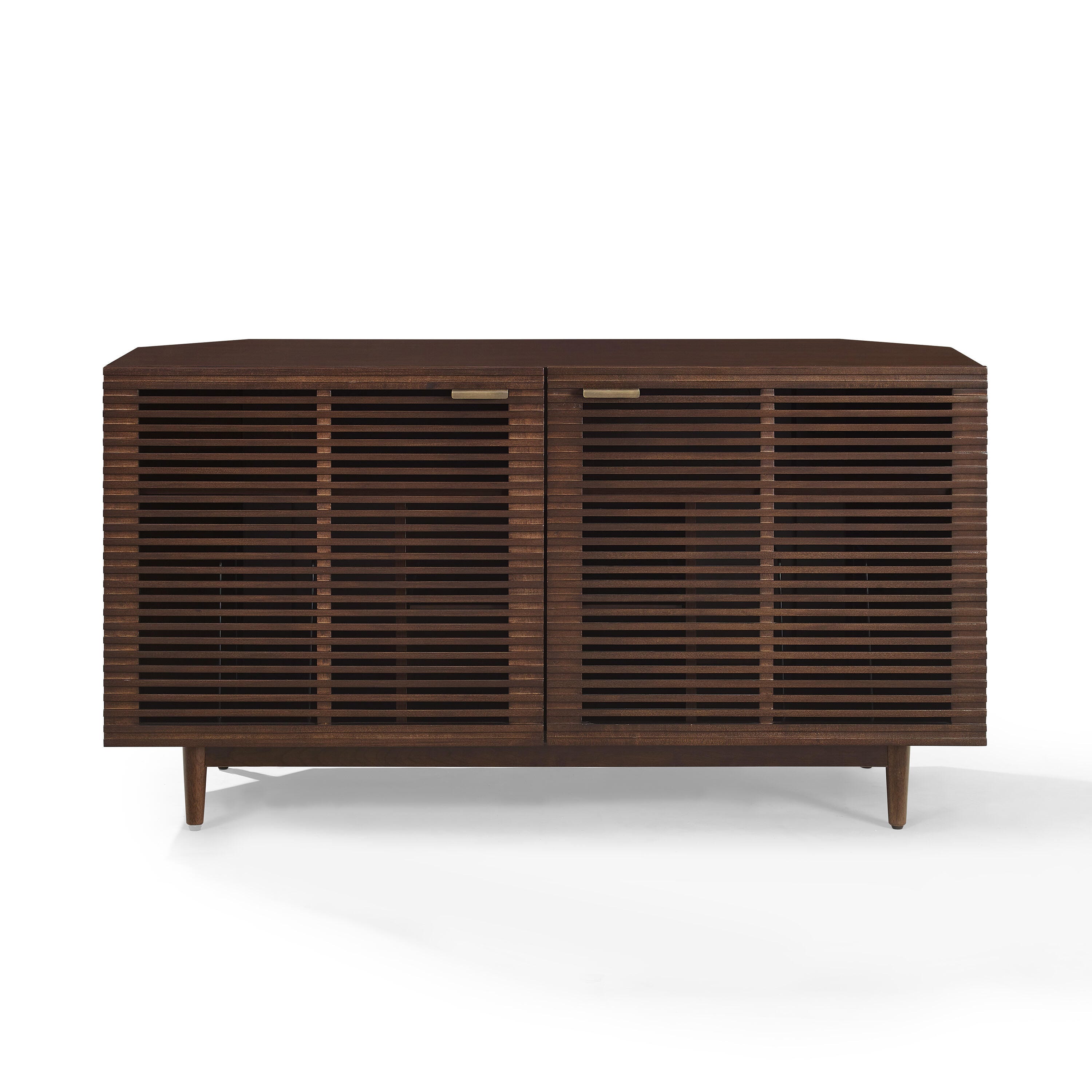 Crosley Furniture Cameron 50" Corner Record Player Cabinet, , large