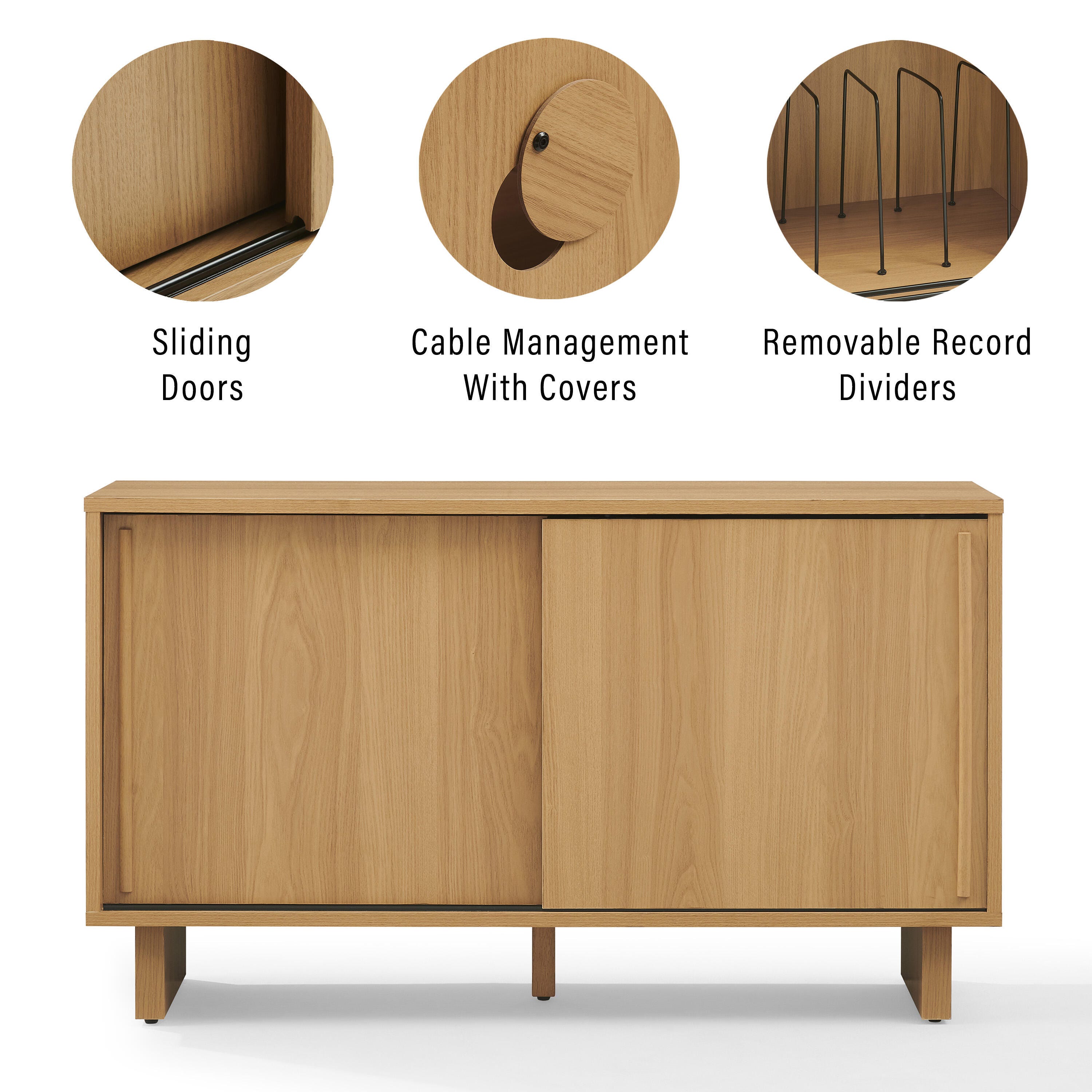 Crosley Furniture Gemma 45" Record Player Cabinet, , large