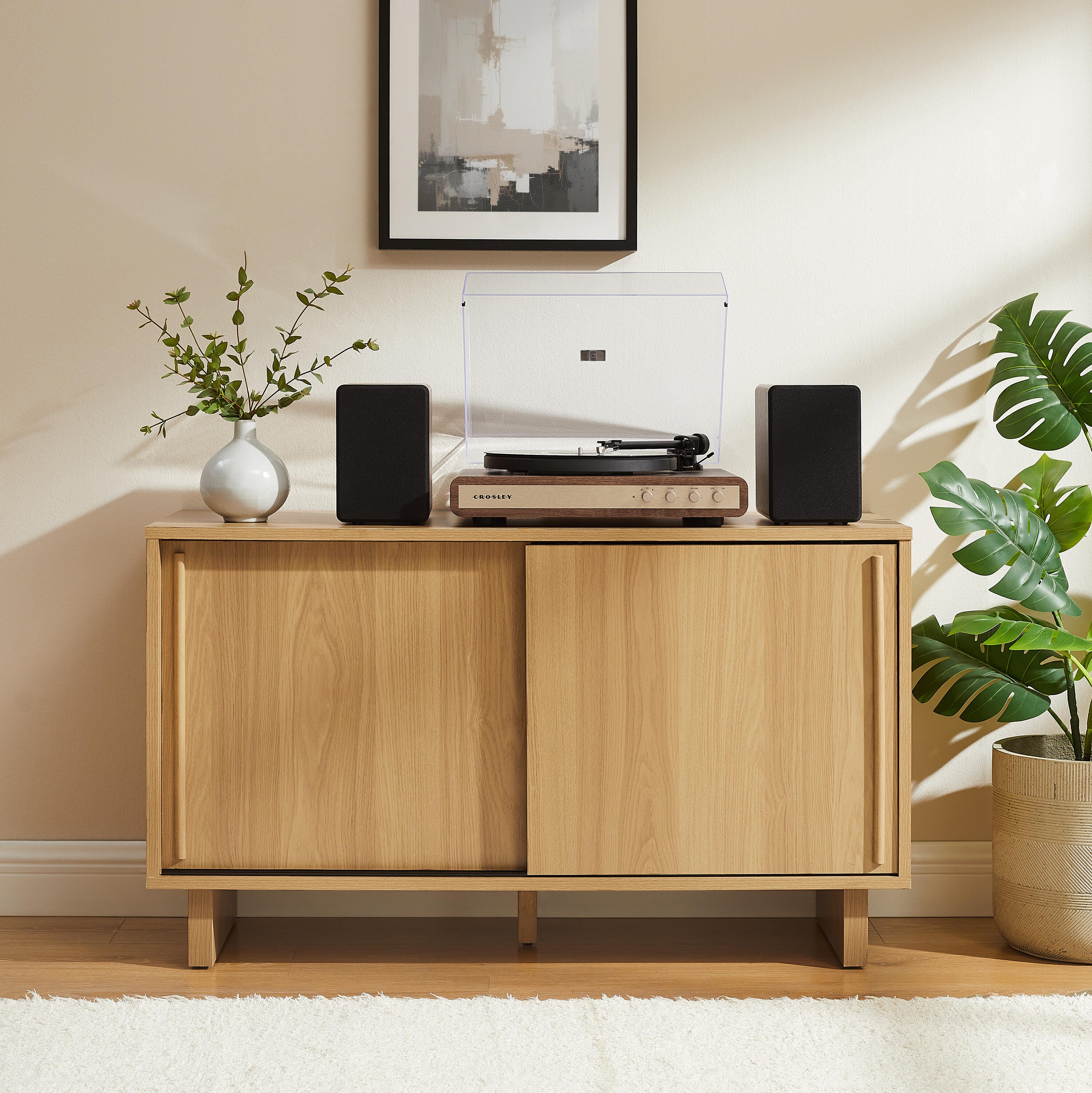 Crosley Furniture Gemma 45" Record Player Cabinet, , large