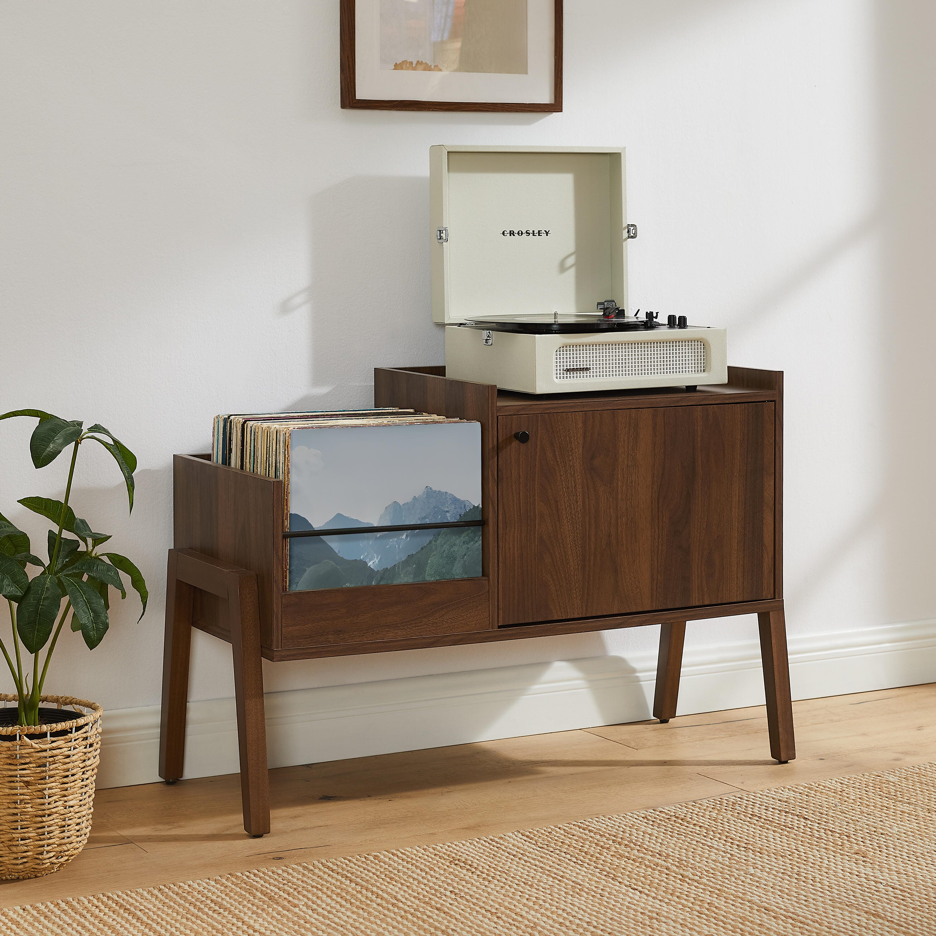 Crosley Furniture Luna 38" Record Player Cabinet, , large