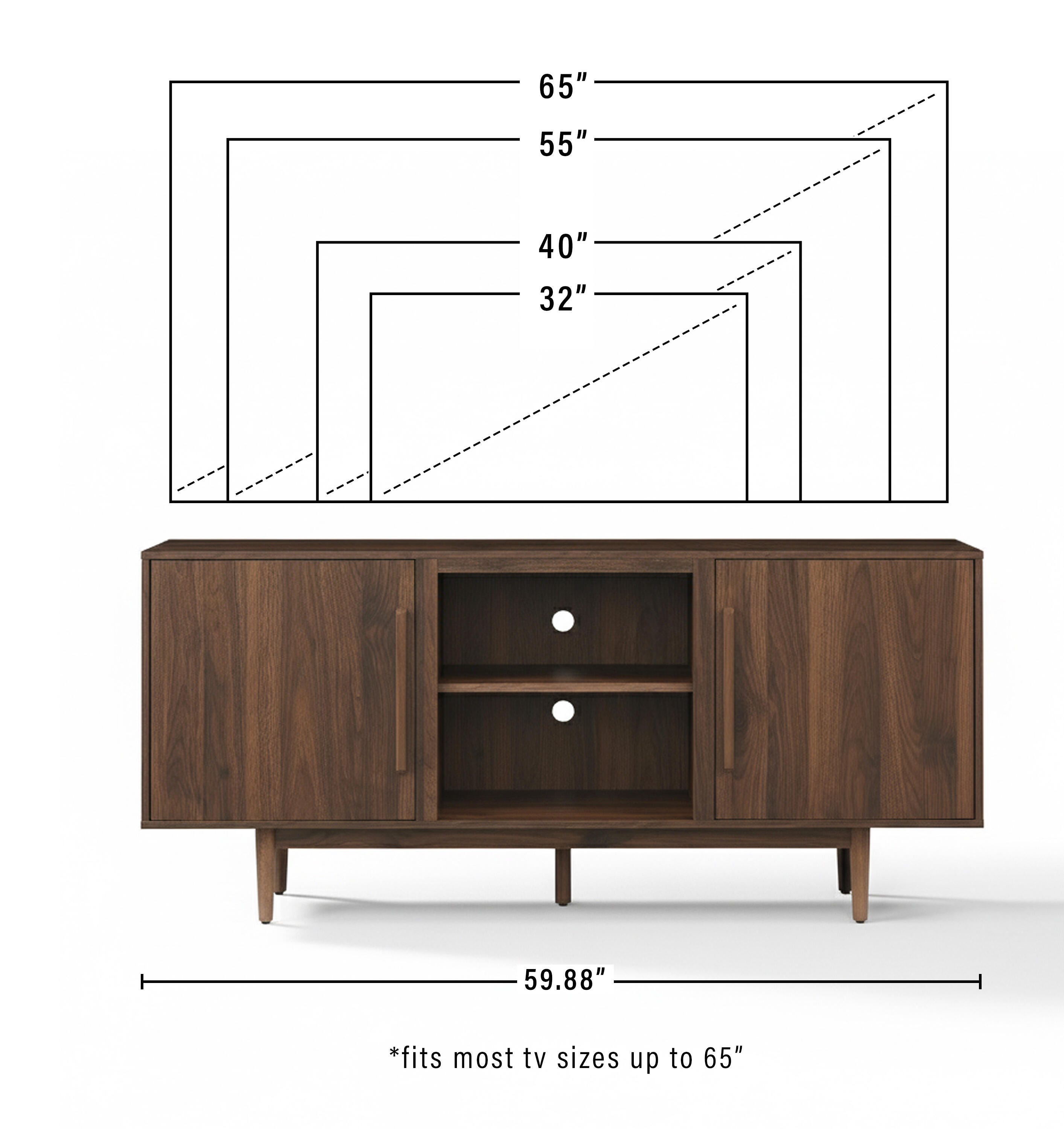 Crosley Furniture Liam 60" TV Stand, , large