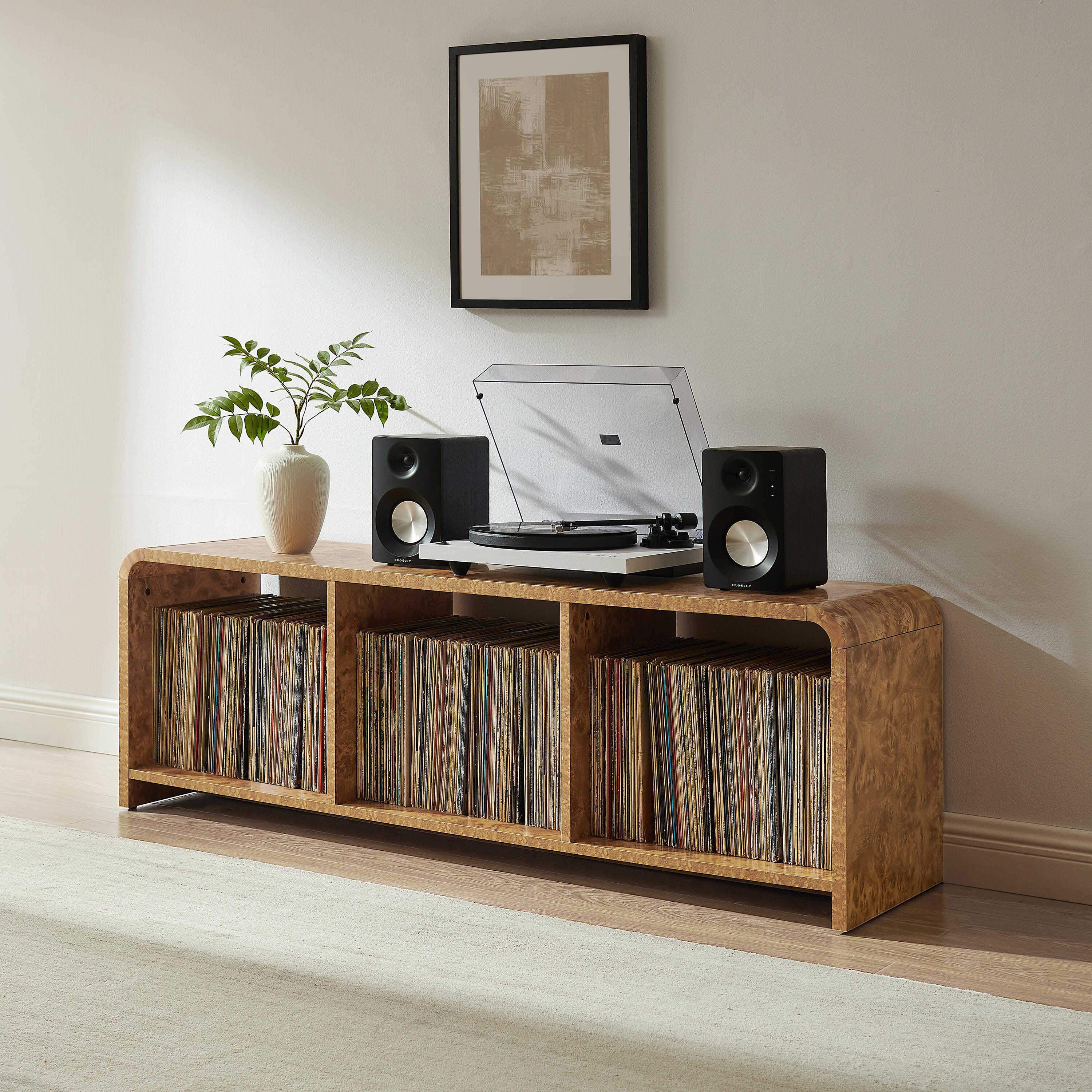 Crosley Furniture 60" Record Player Stand, , large