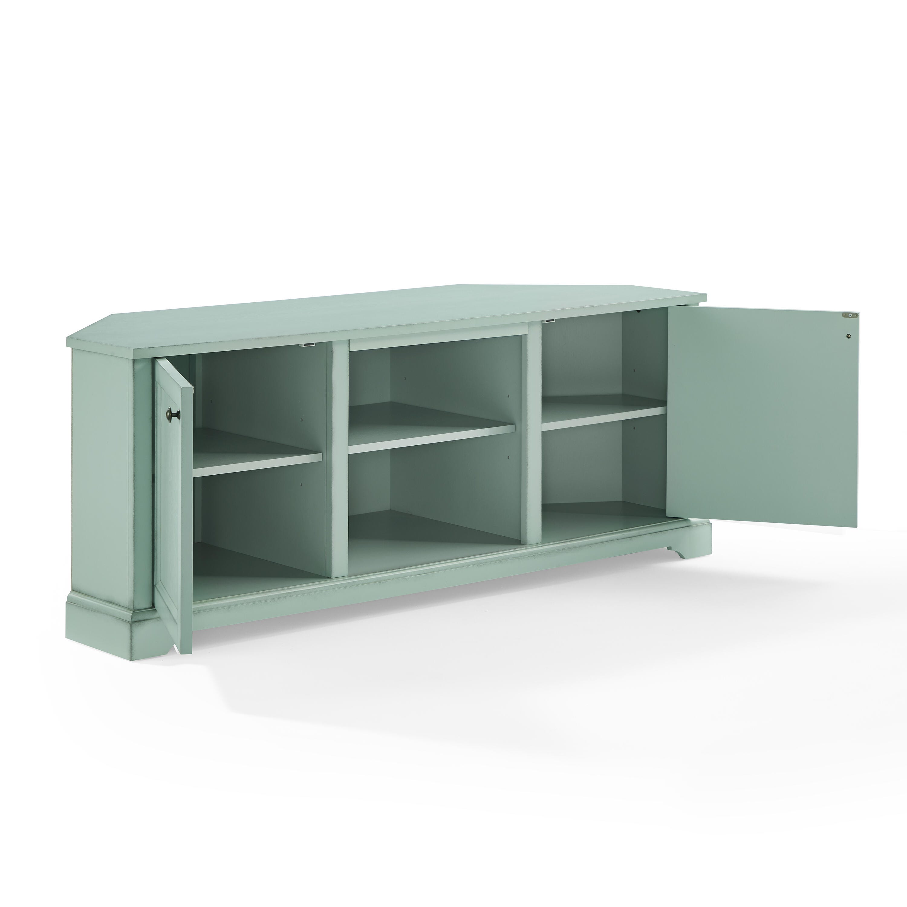 Crosley Furniture Holbrook 58" Corner TV Stand, , large