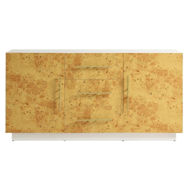 Modway Abel 59" TV Stand, White Bleached Burl
