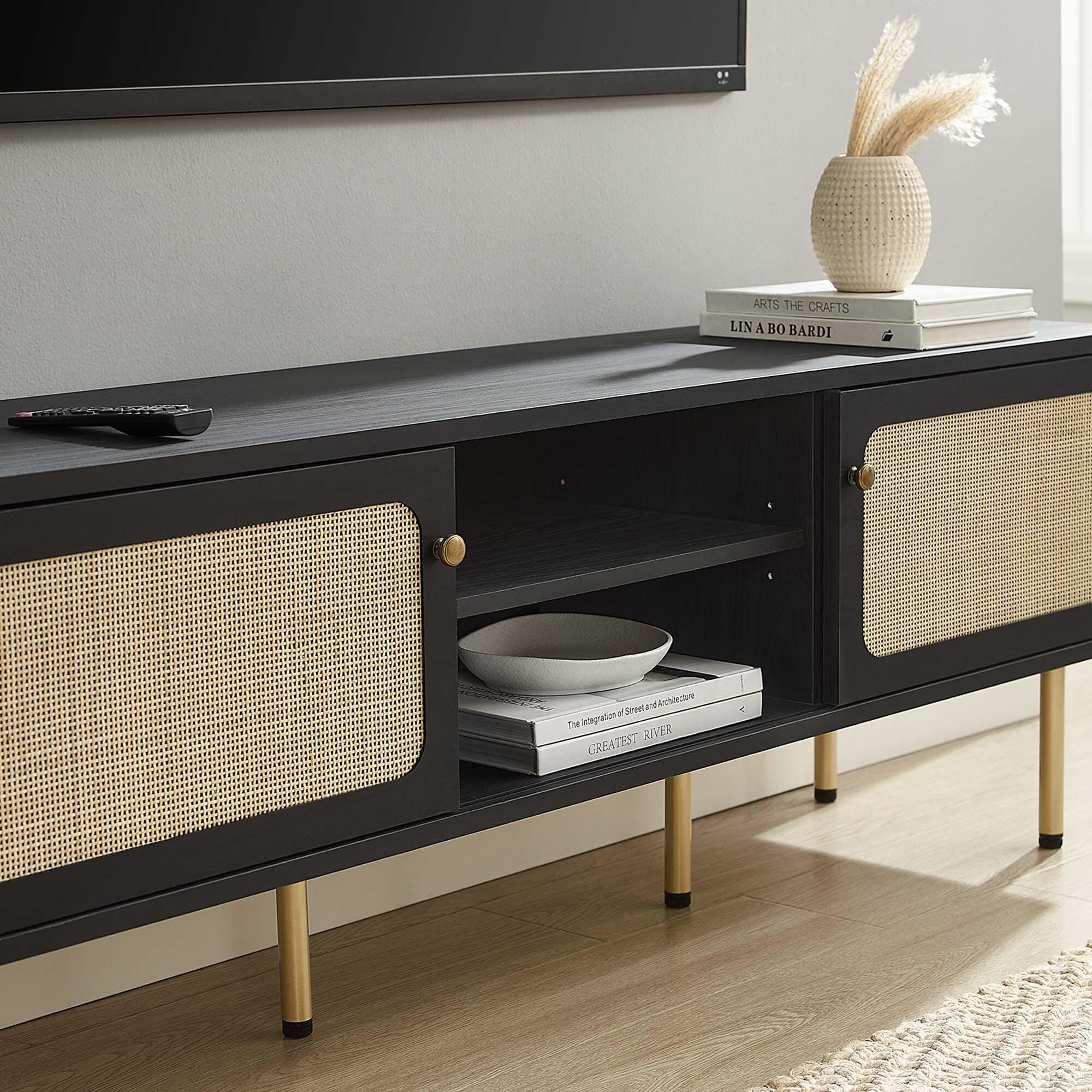 Modway Cambria 59"  TV Stand, Black, large