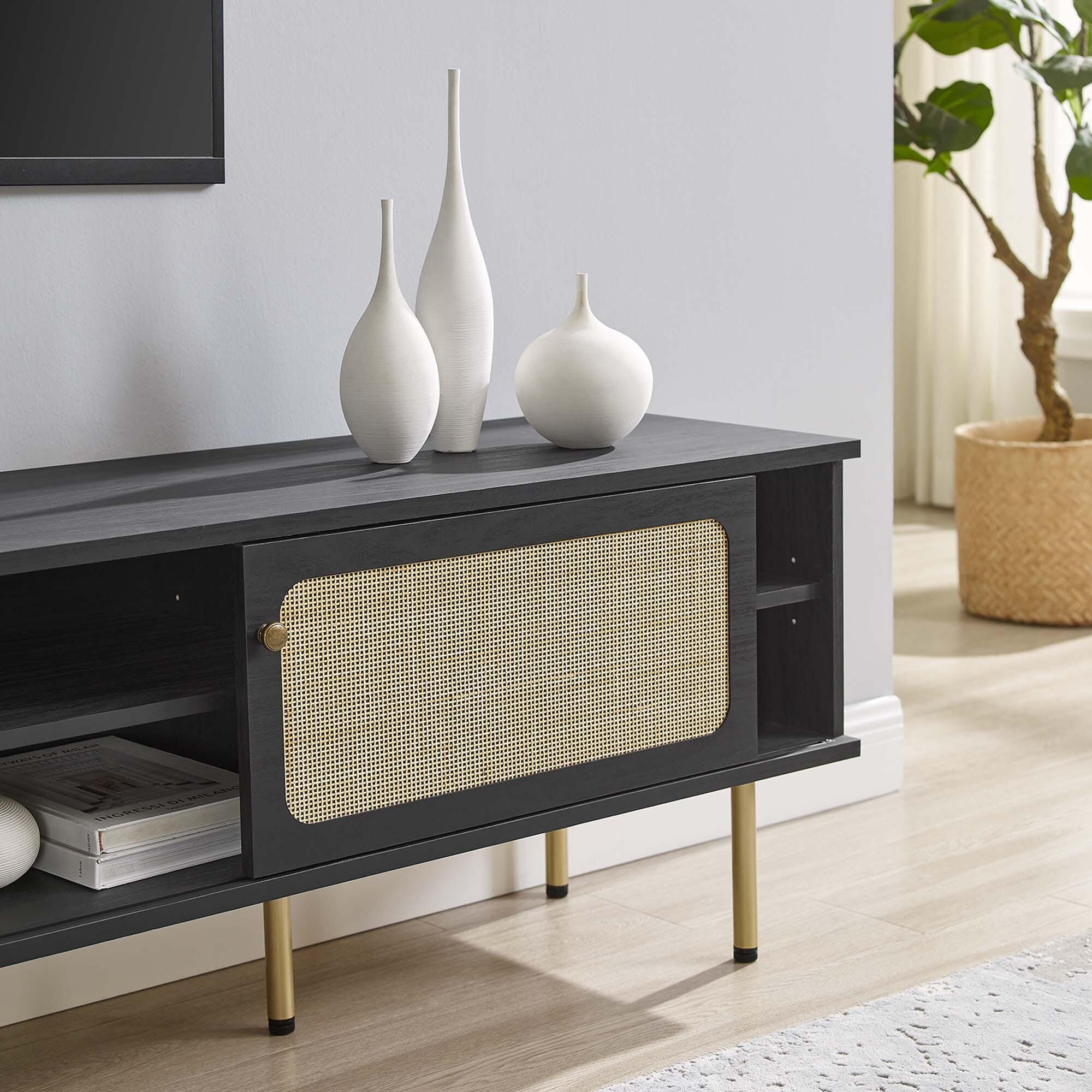 Modway Cambria 70"  TV Stand, Black, large