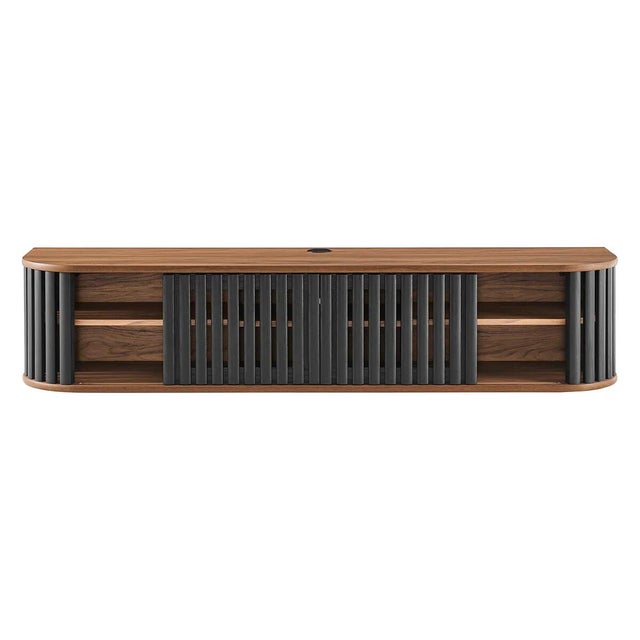 Modway Fortitude 64" TV Stand, Walnut/Black