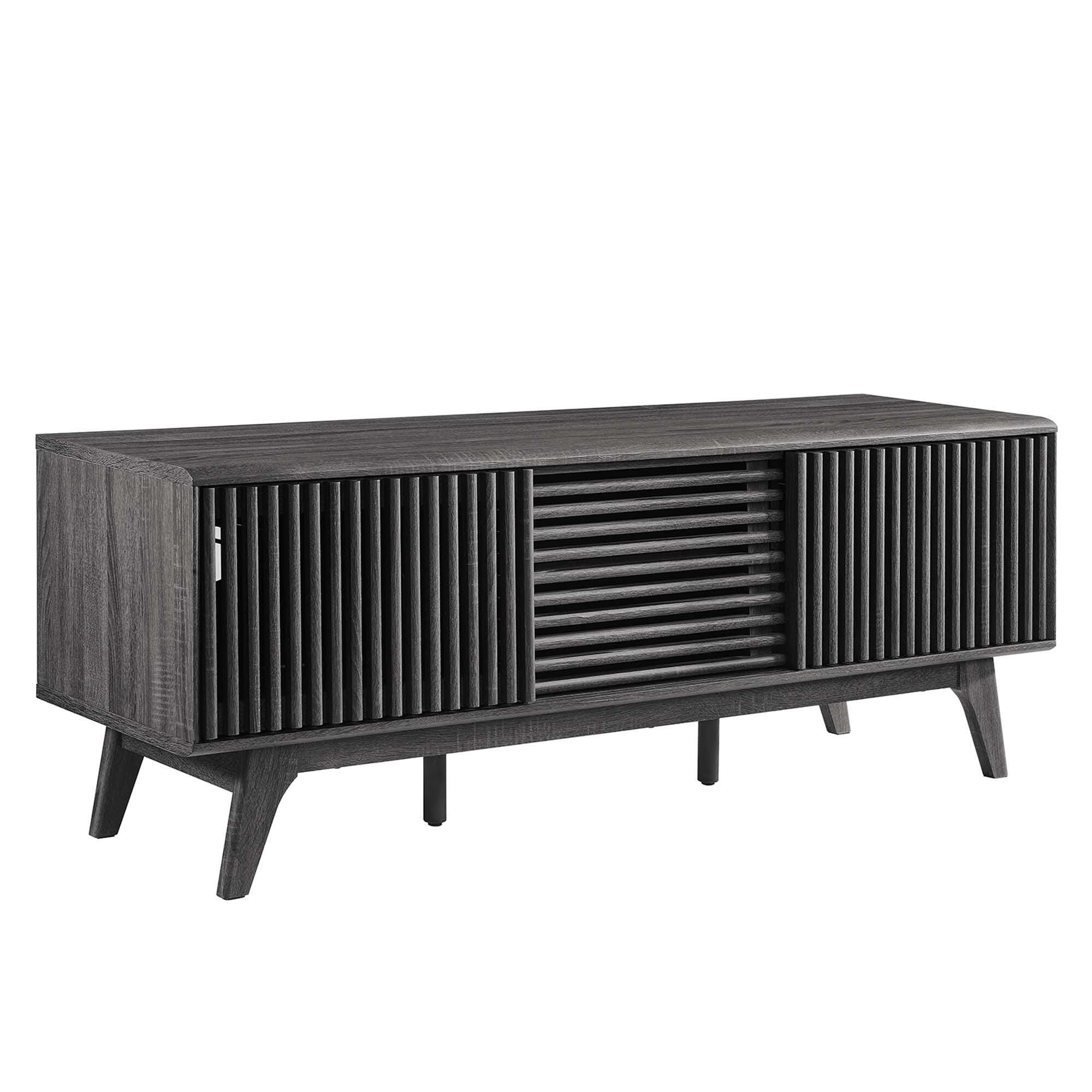 Modway Iterate 59"  TV Stand, Charcoal, large