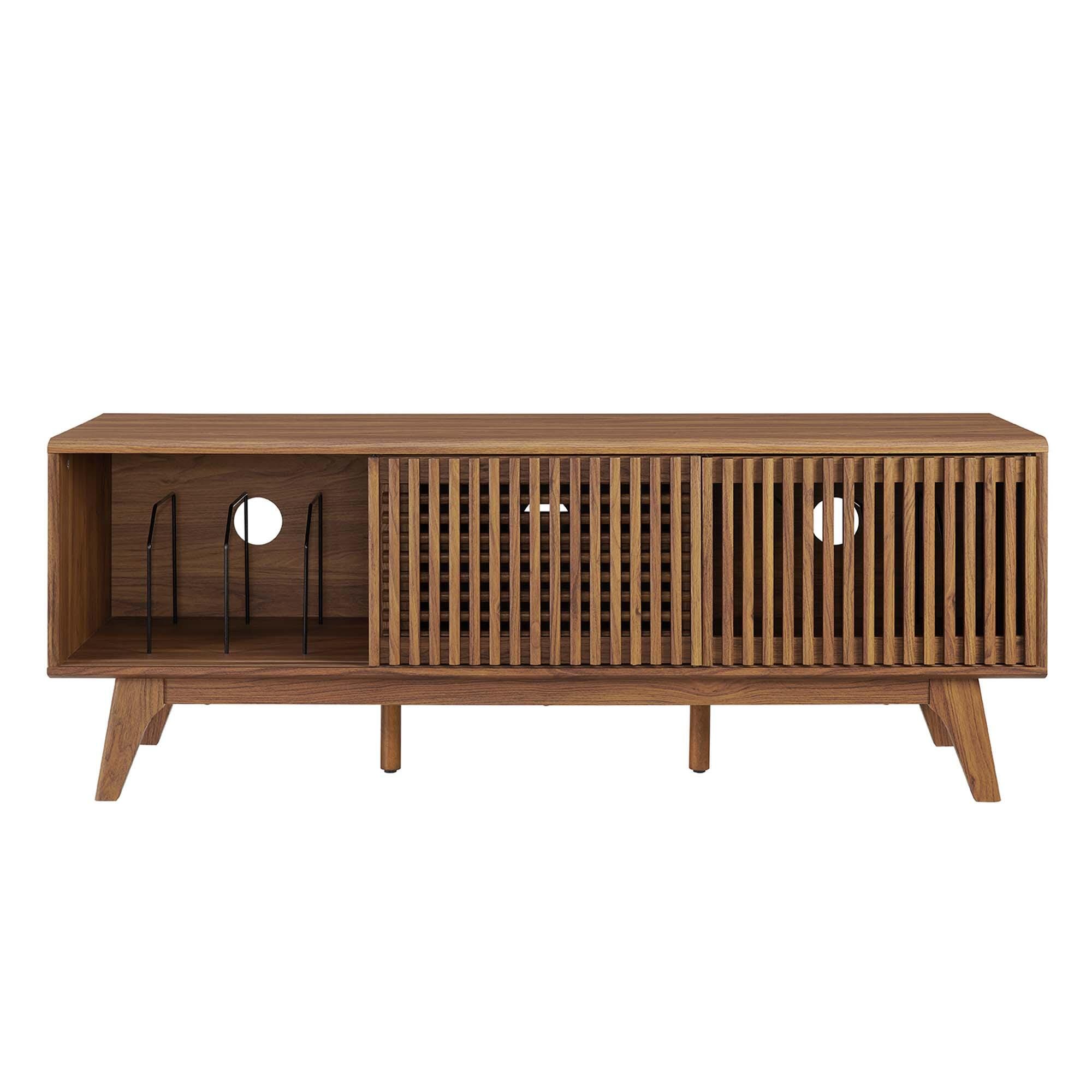 Modway Iterate 59"  TV Stand, Walnut, large