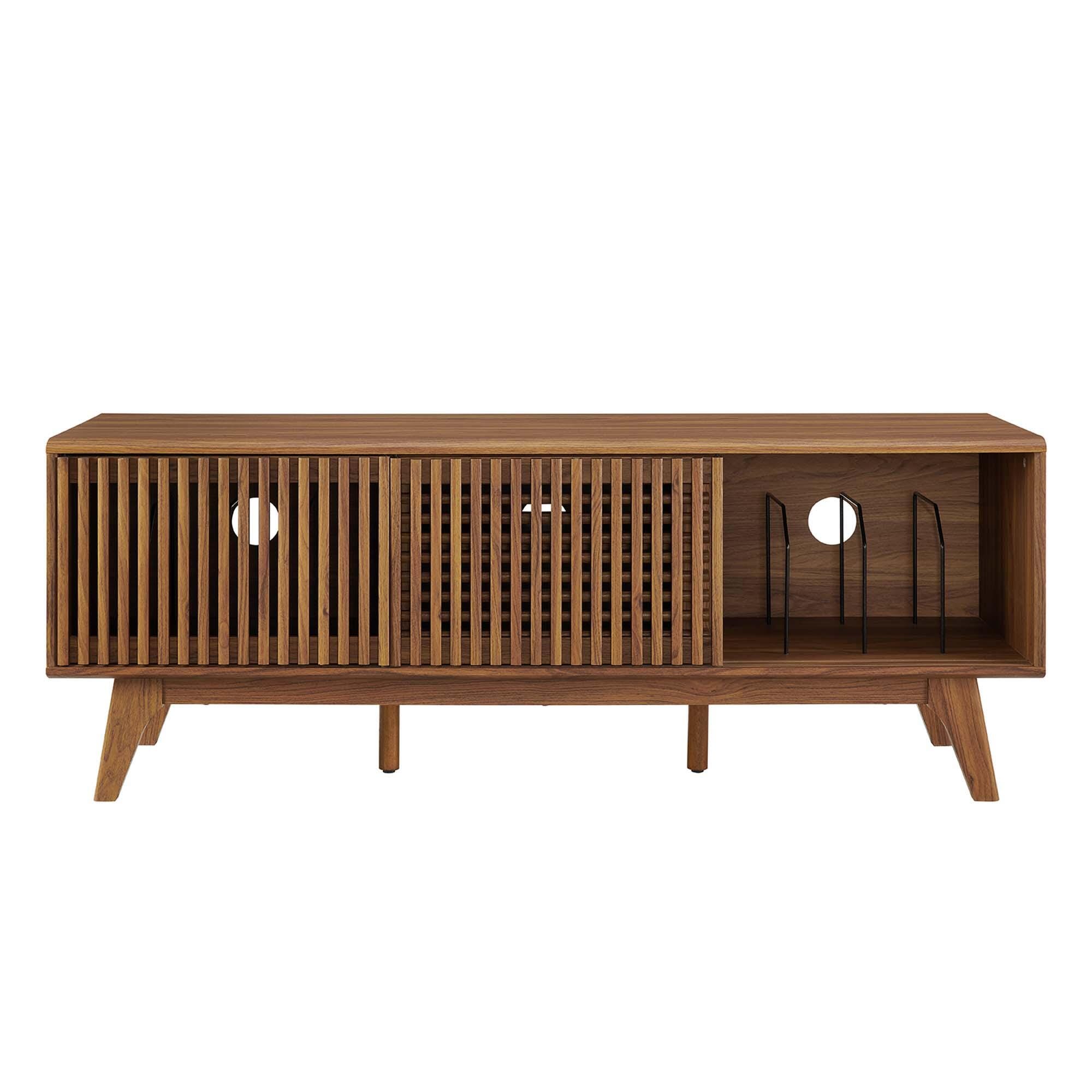 Modway Iterate 59"  TV Stand, Walnut, large