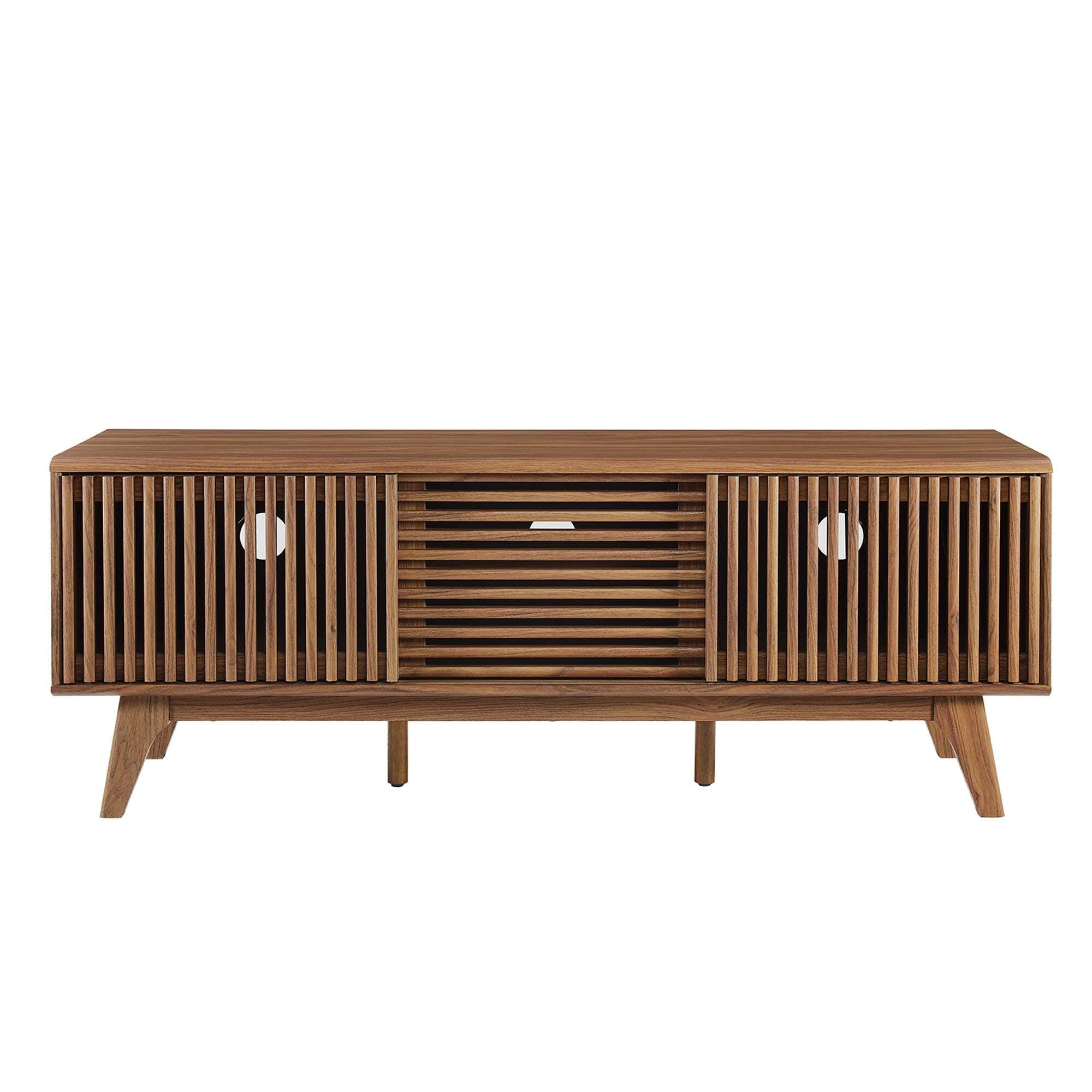 Modway Iterate 59"  TV Stand, Walnut, large