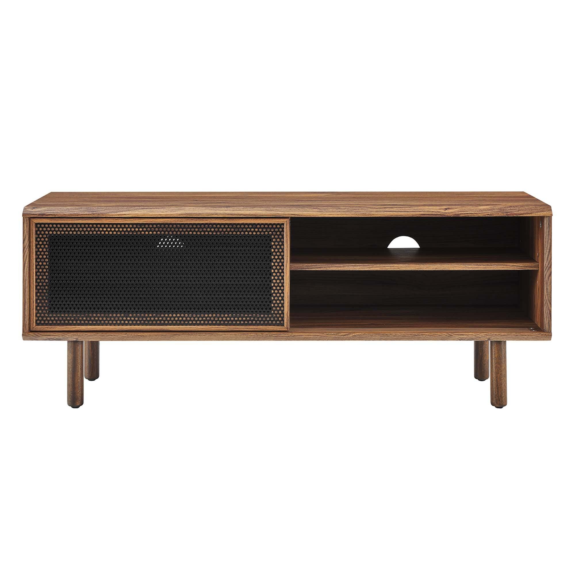 Modway Kurtis 47"  TV Stand, Walnut, large