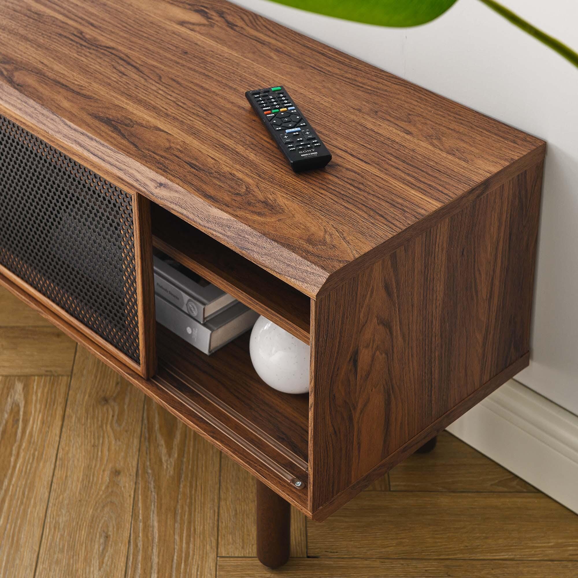 Modway Kurtis 47"  TV Stand, Walnut, large