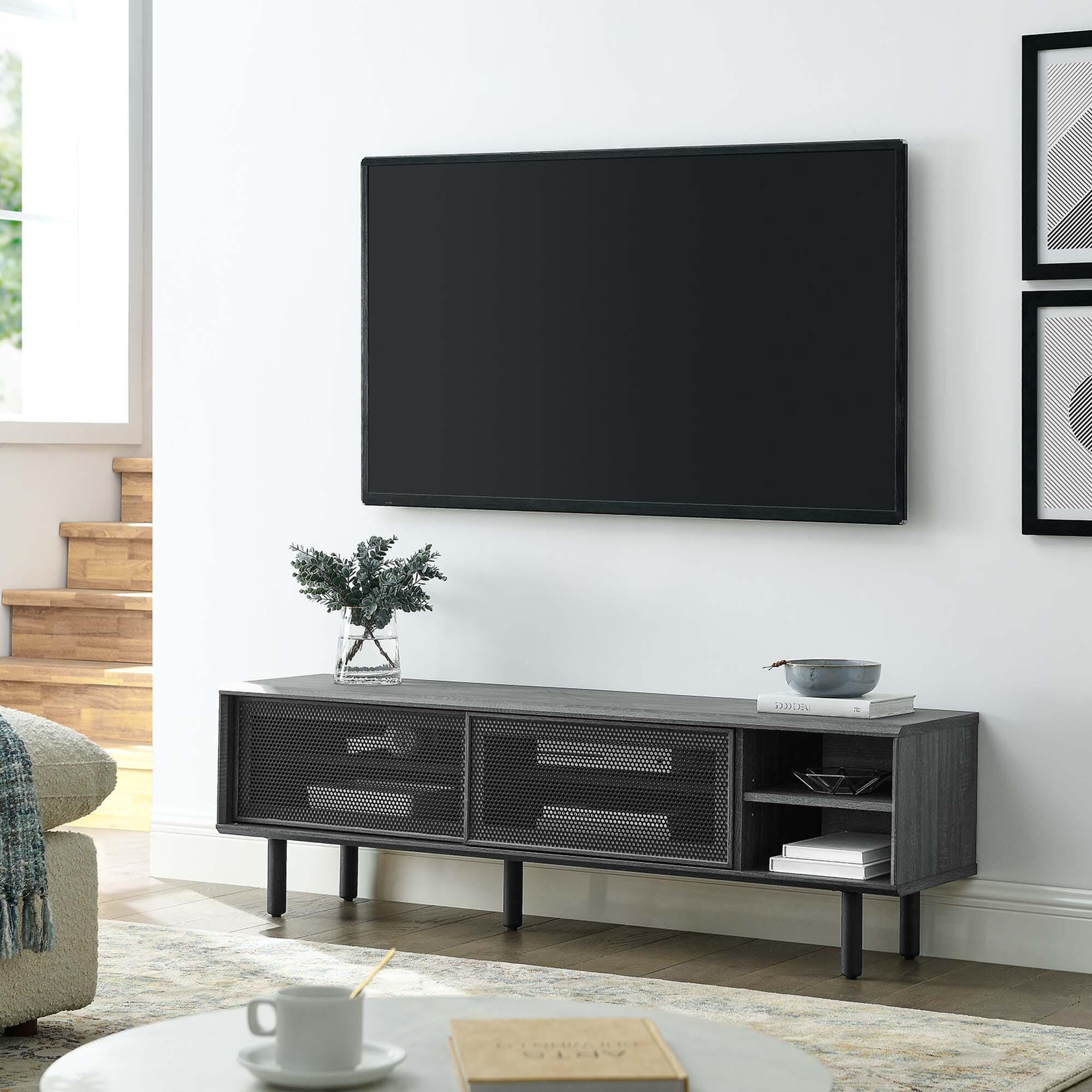 Modway Kurtis 59"  TV Stand, Charcoal, rollover