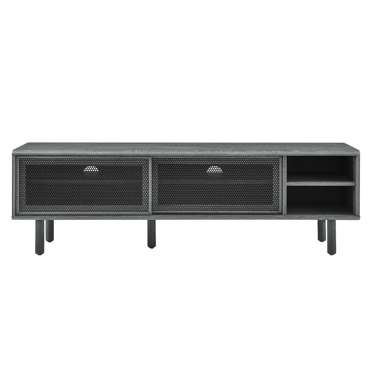 Modway Kurtis 59"  TV Stand, Charcoal, large