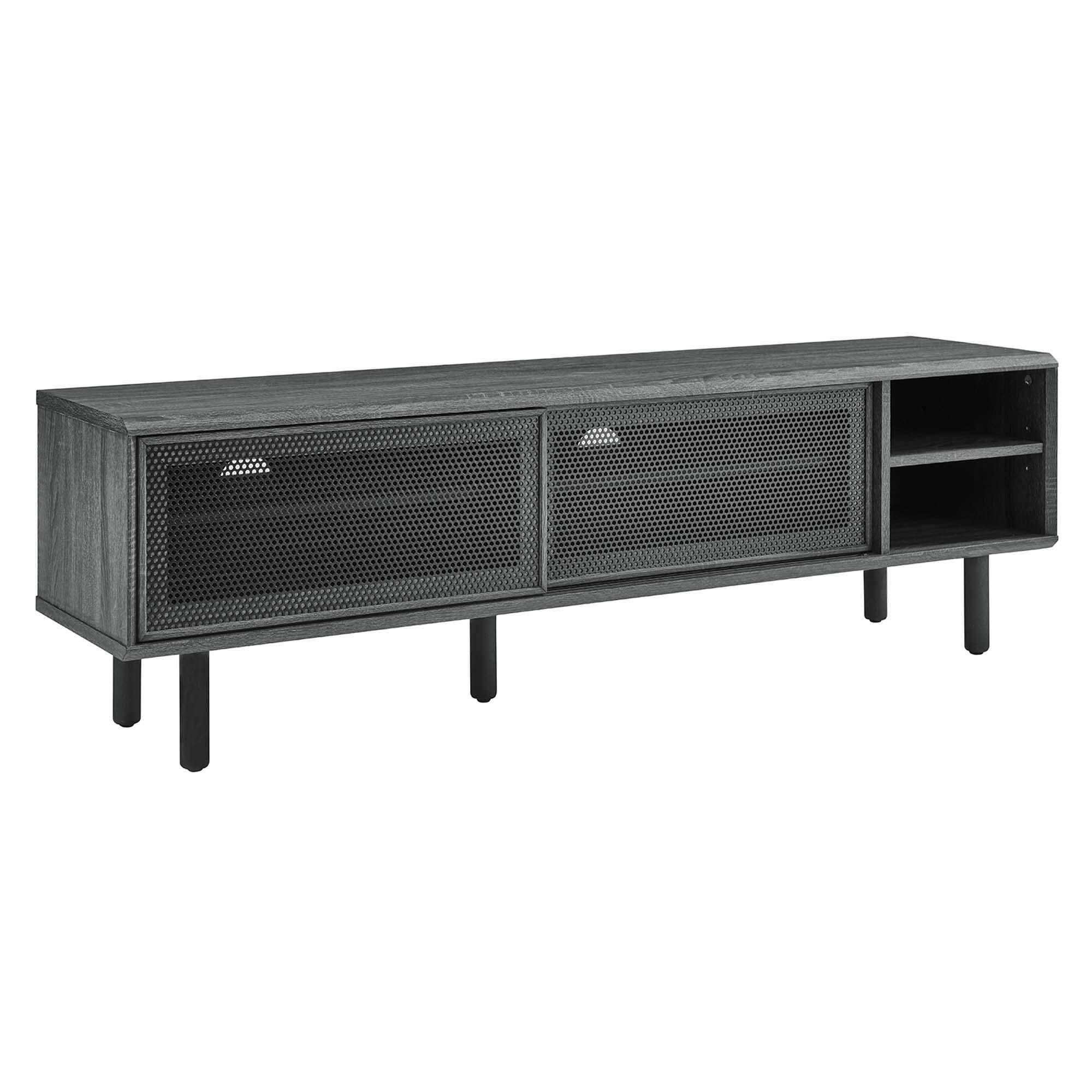 Modway Kurtis 59"  TV Stand, Charcoal, large