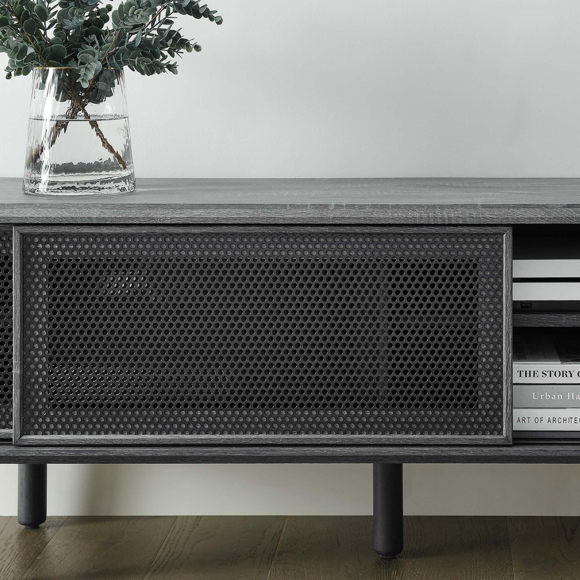 Modway Kurtis 59"  TV Stand, Charcoal, large