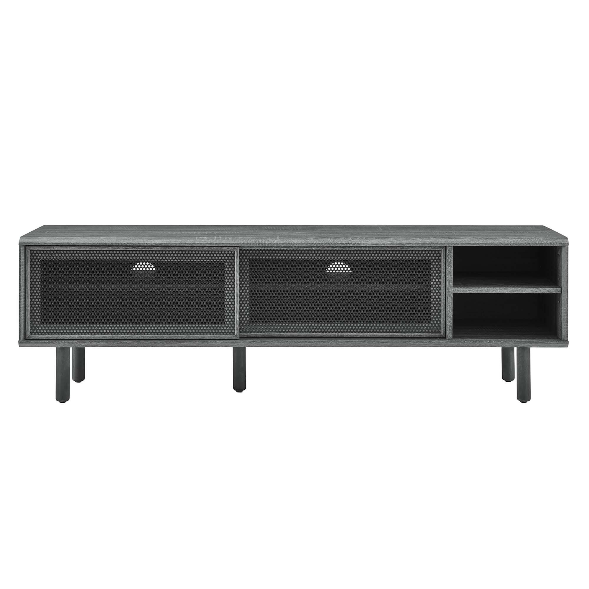 Modway Kurtis 59"  TV Stand, Charcoal, large