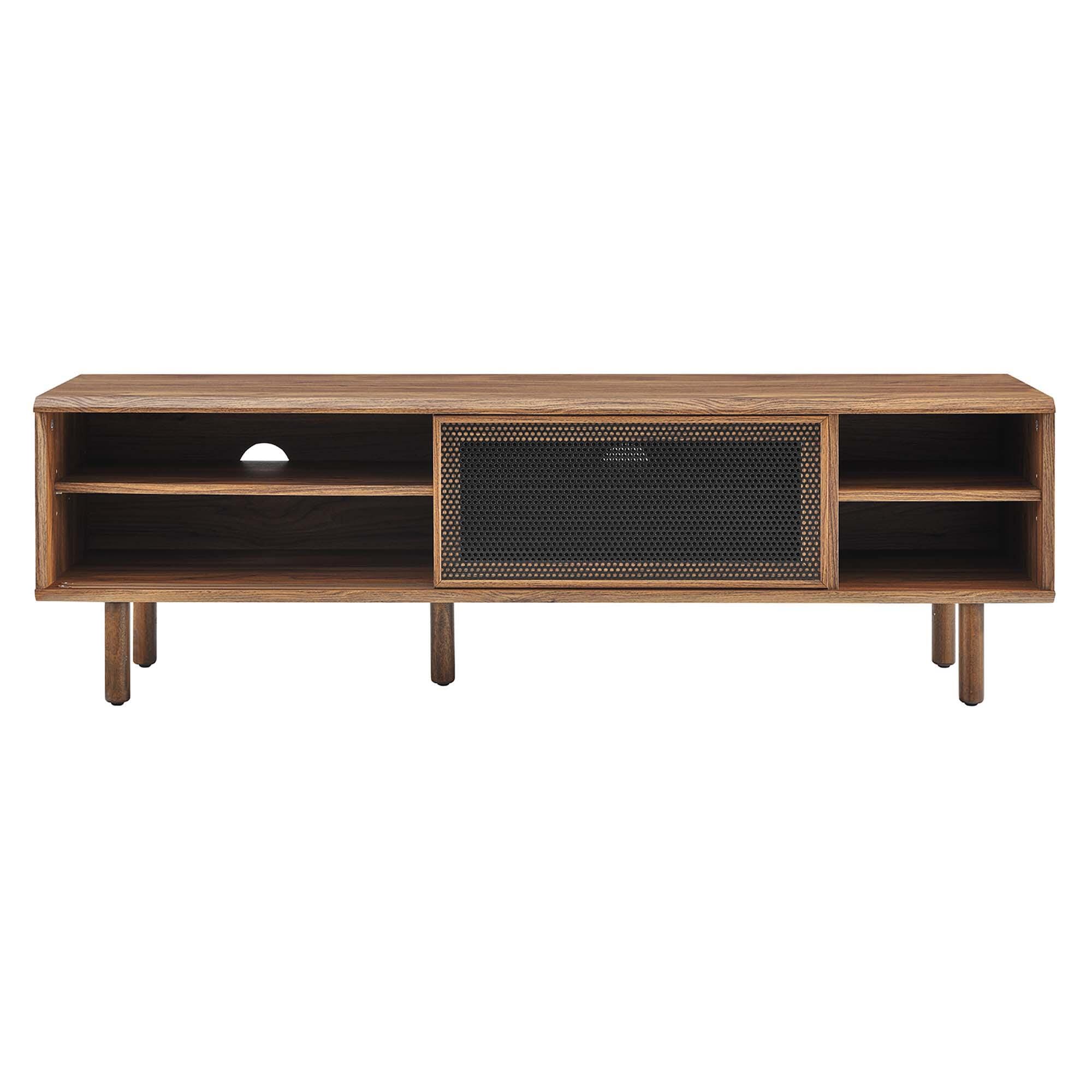 Modway Kurtis 59"  TV Stand, Walnut, large