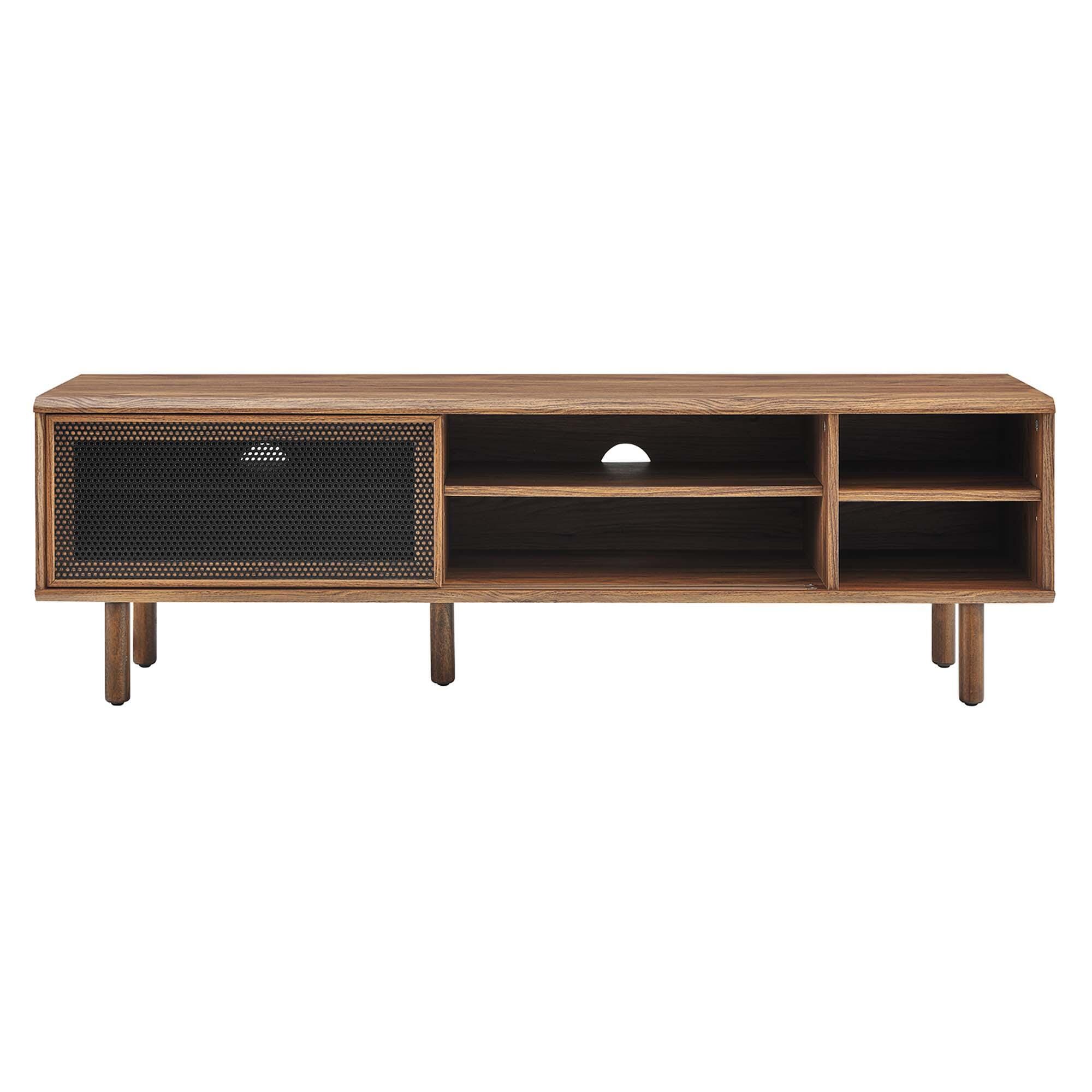 Modway Kurtis 59"  TV Stand, Walnut, large