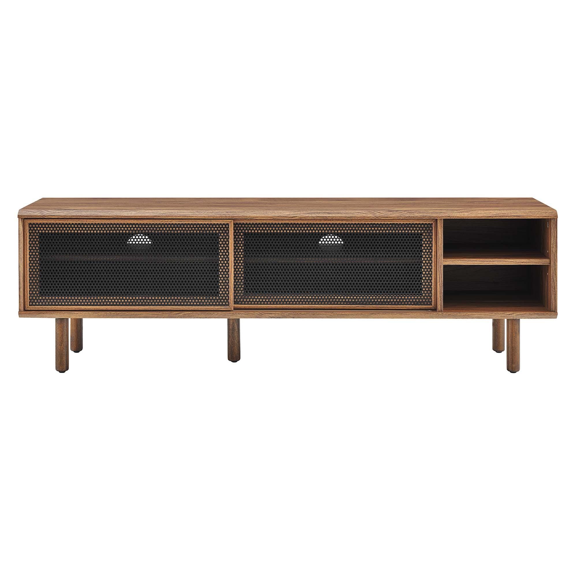 Modway Kurtis 59"  TV Stand, Walnut, large