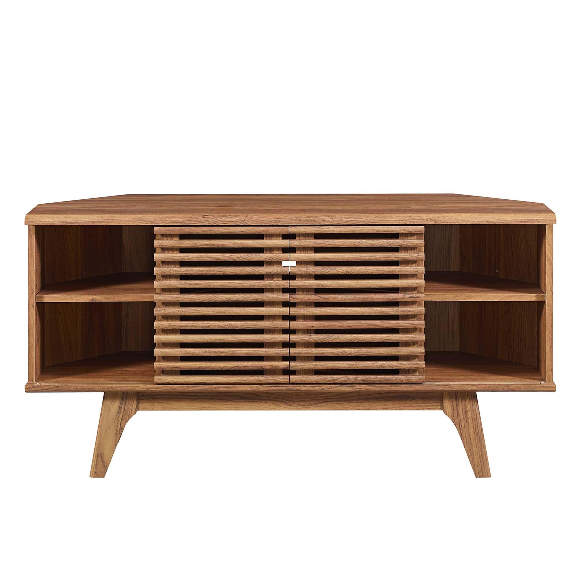 Modway Render 46" TV Stand, Walnut, large