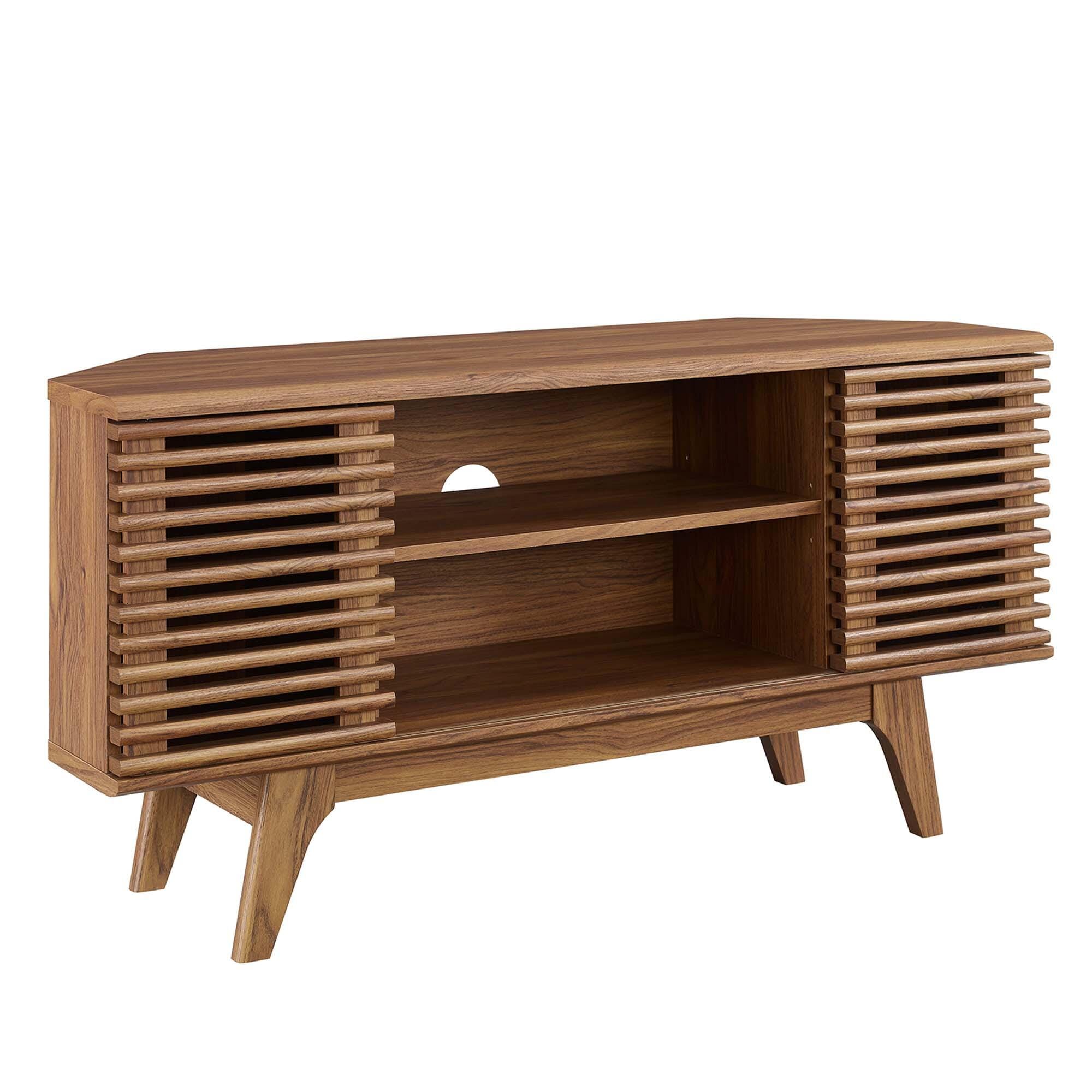 Modway Render 46" TV Stand, Walnut, large